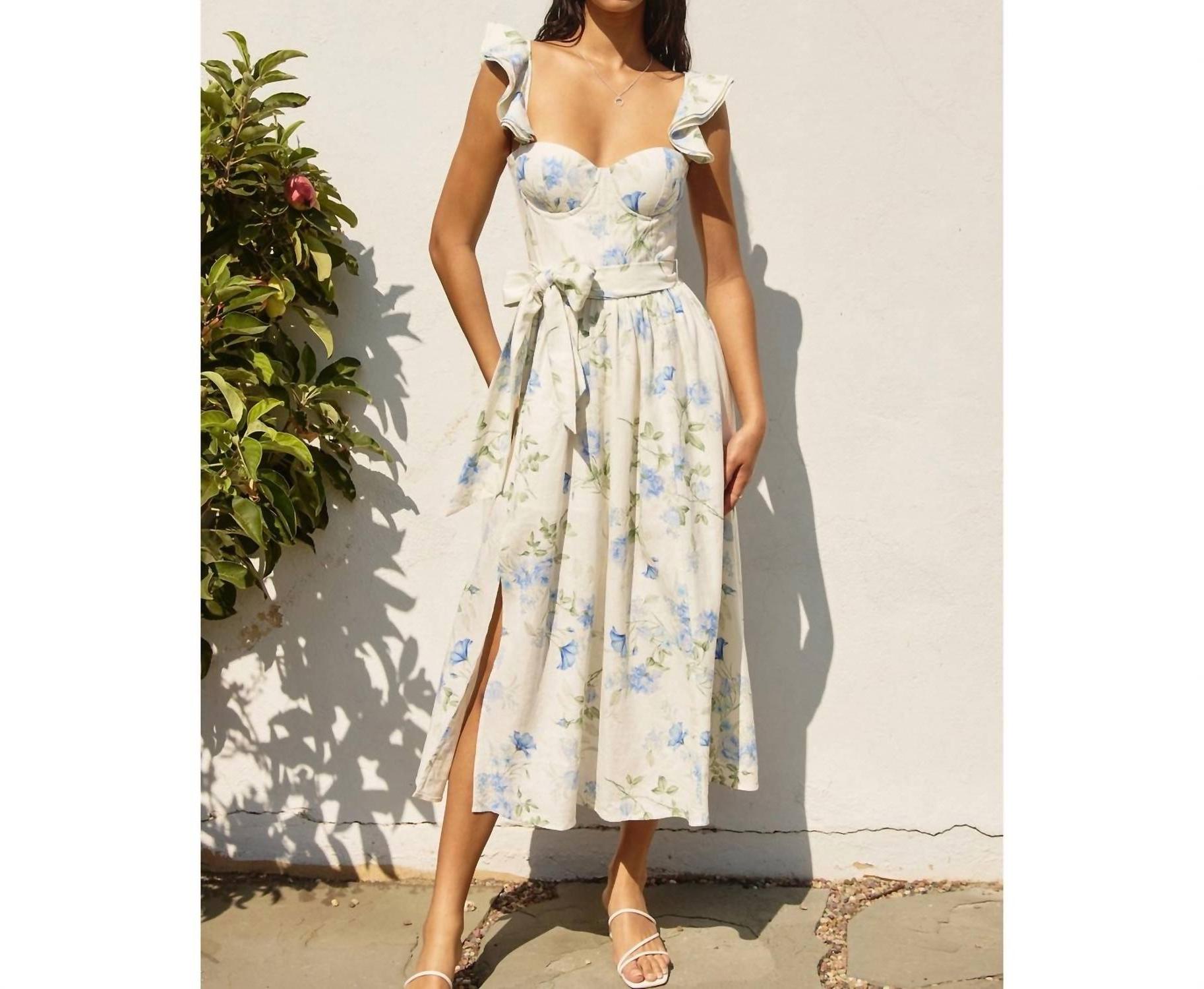 Dress Forum Everlasting Corset Flutter Dress Mellow Ivy - Picture 2 of 13