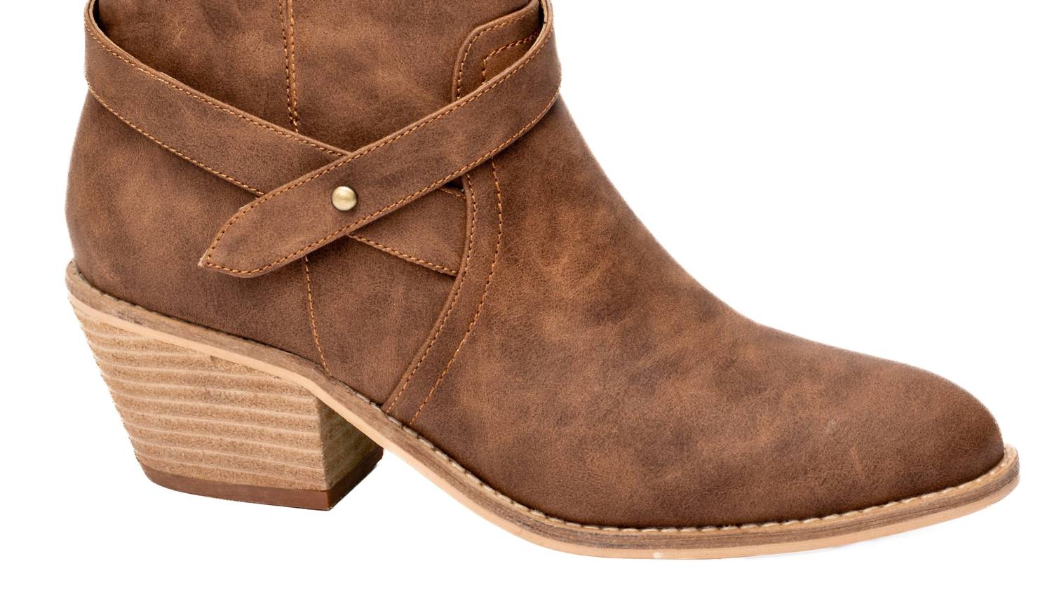Corkys Footwear Women’s Fed Up Ankle Bootie Dark Cognac