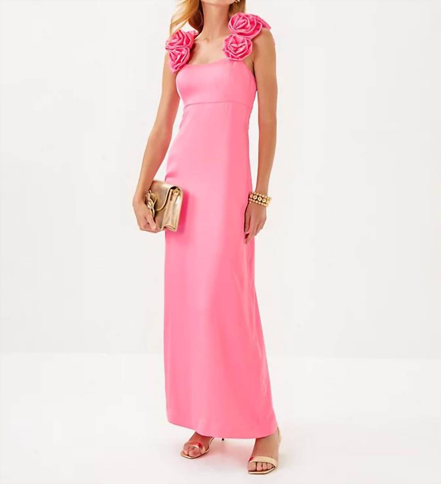 Lilly Pulitzer Aamira Maxi Dress Rousseau Pink
