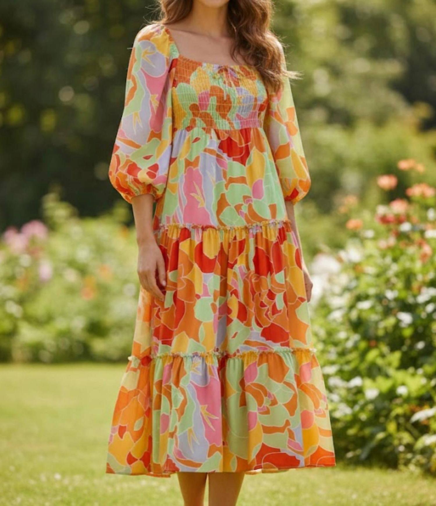 Sundayup Easy Does It Floral Dress Multicolor