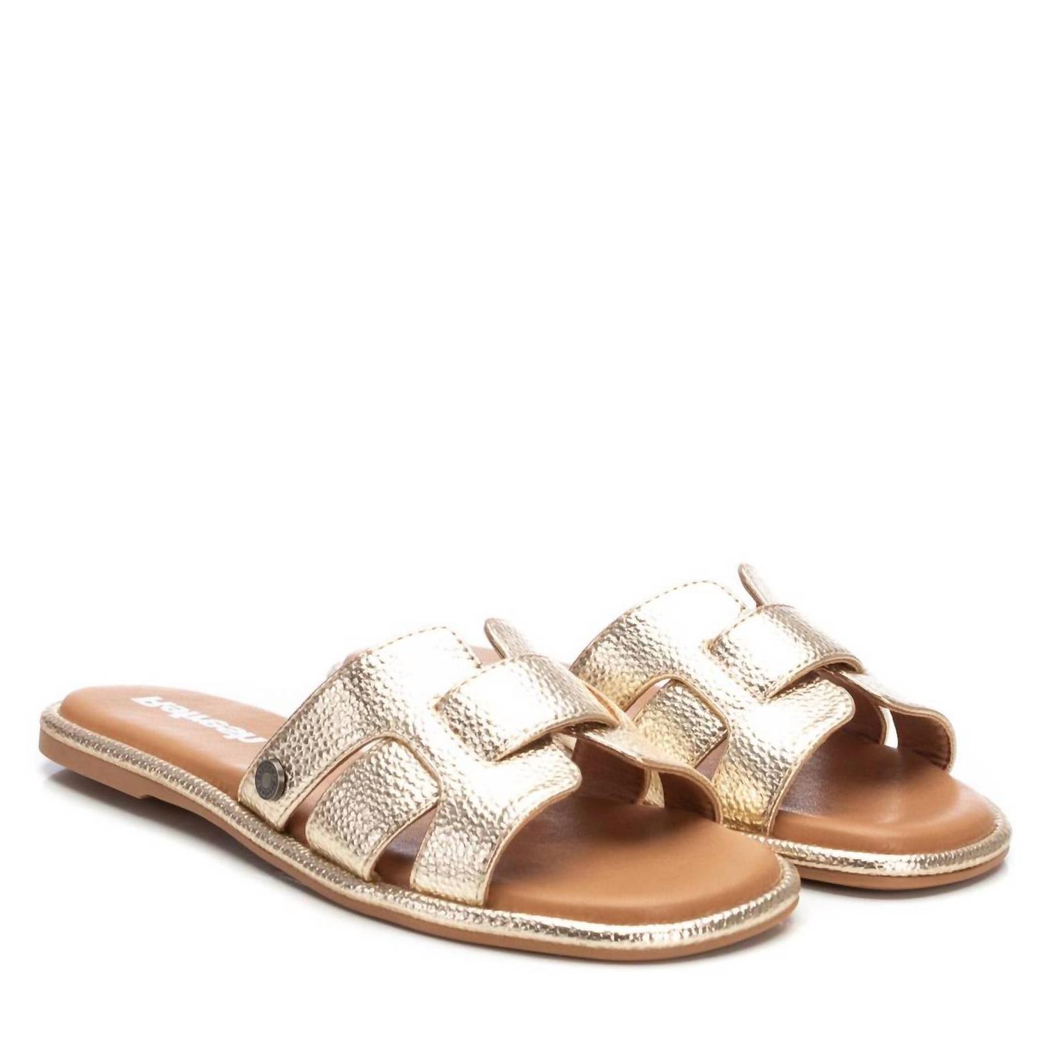 Xti Women's Casual Sandals Gold - Picture 5 of 16