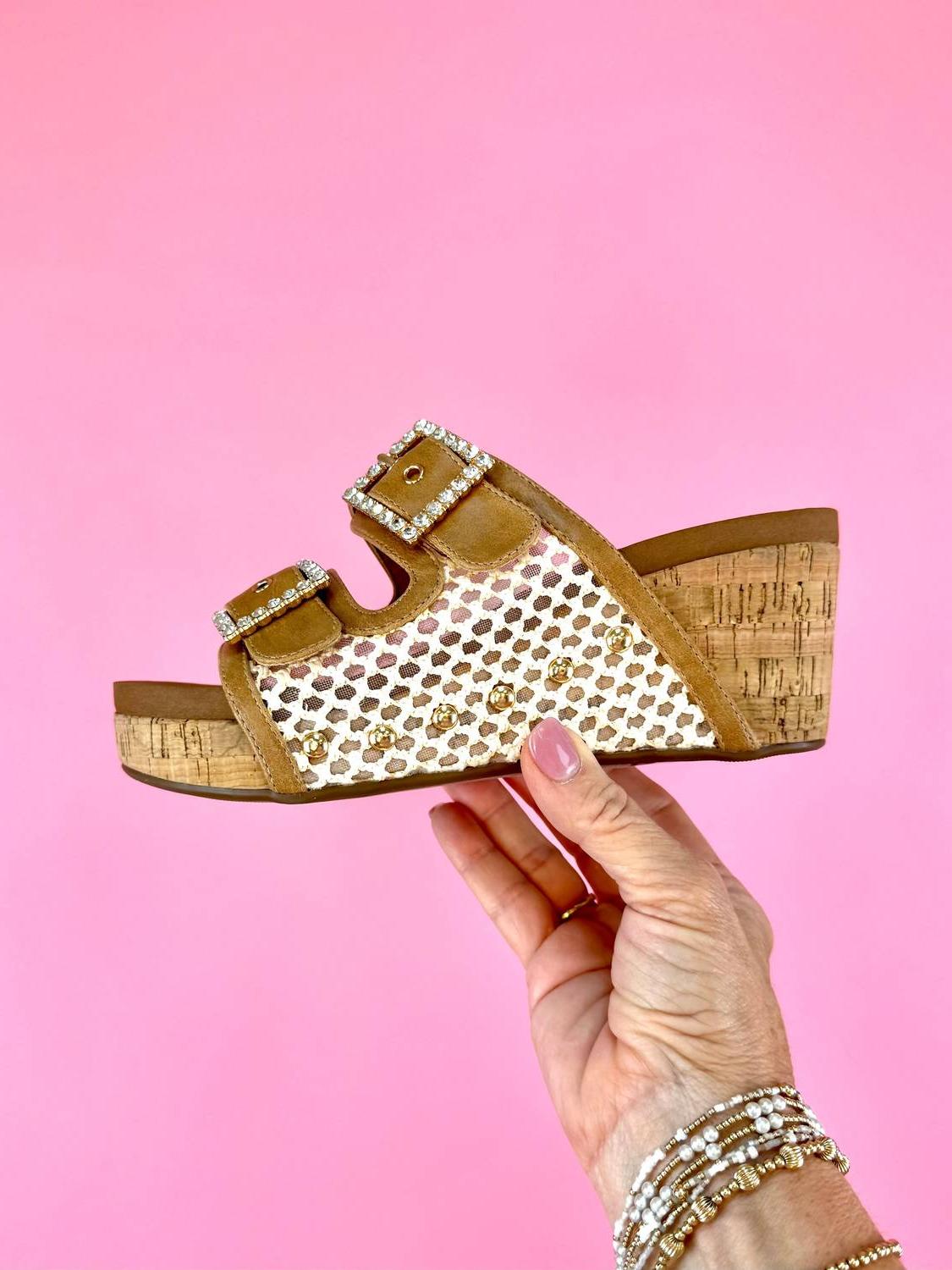 Corkys Footwear Damen Main Squeeze Wedge Sandale Natural