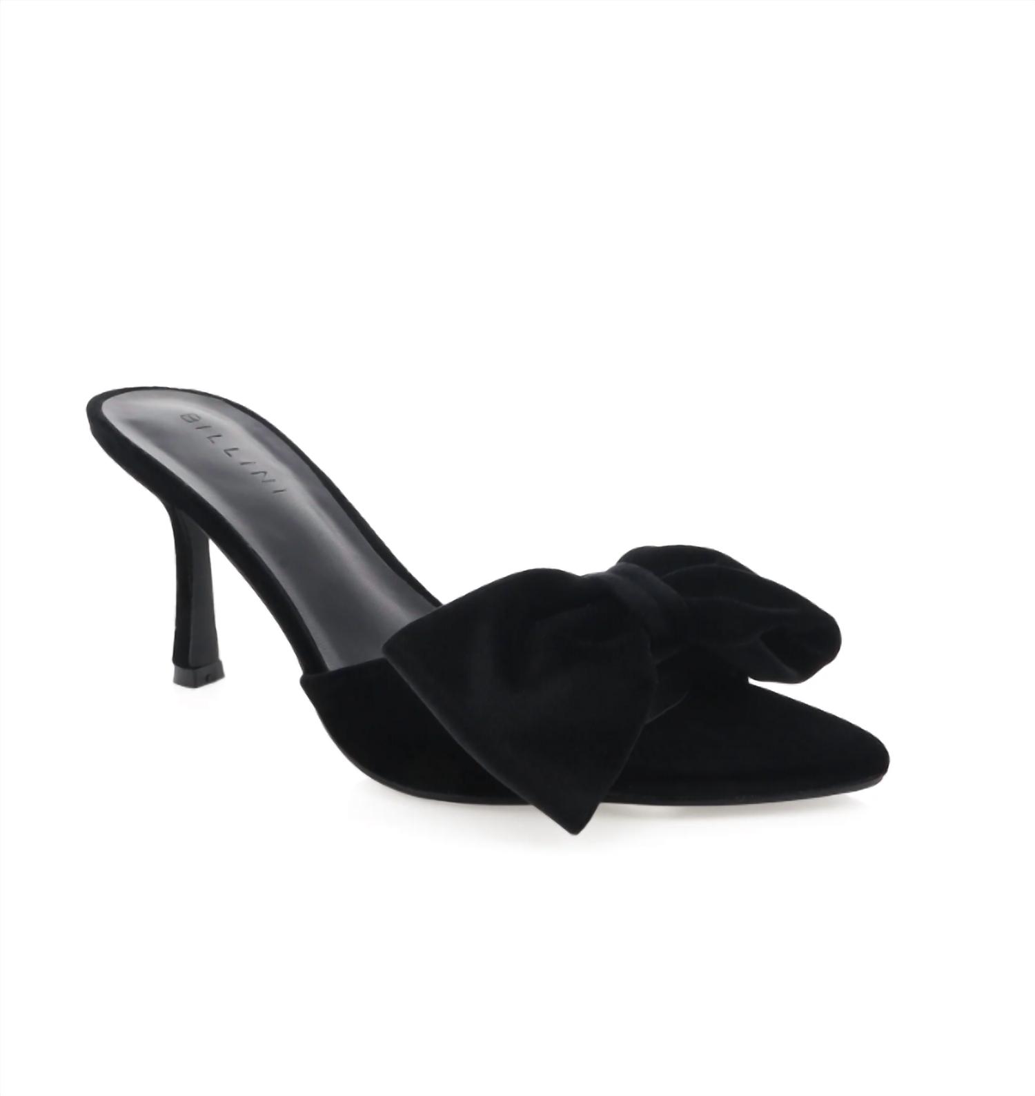 Billini Women Xandi Velvet Heel Black