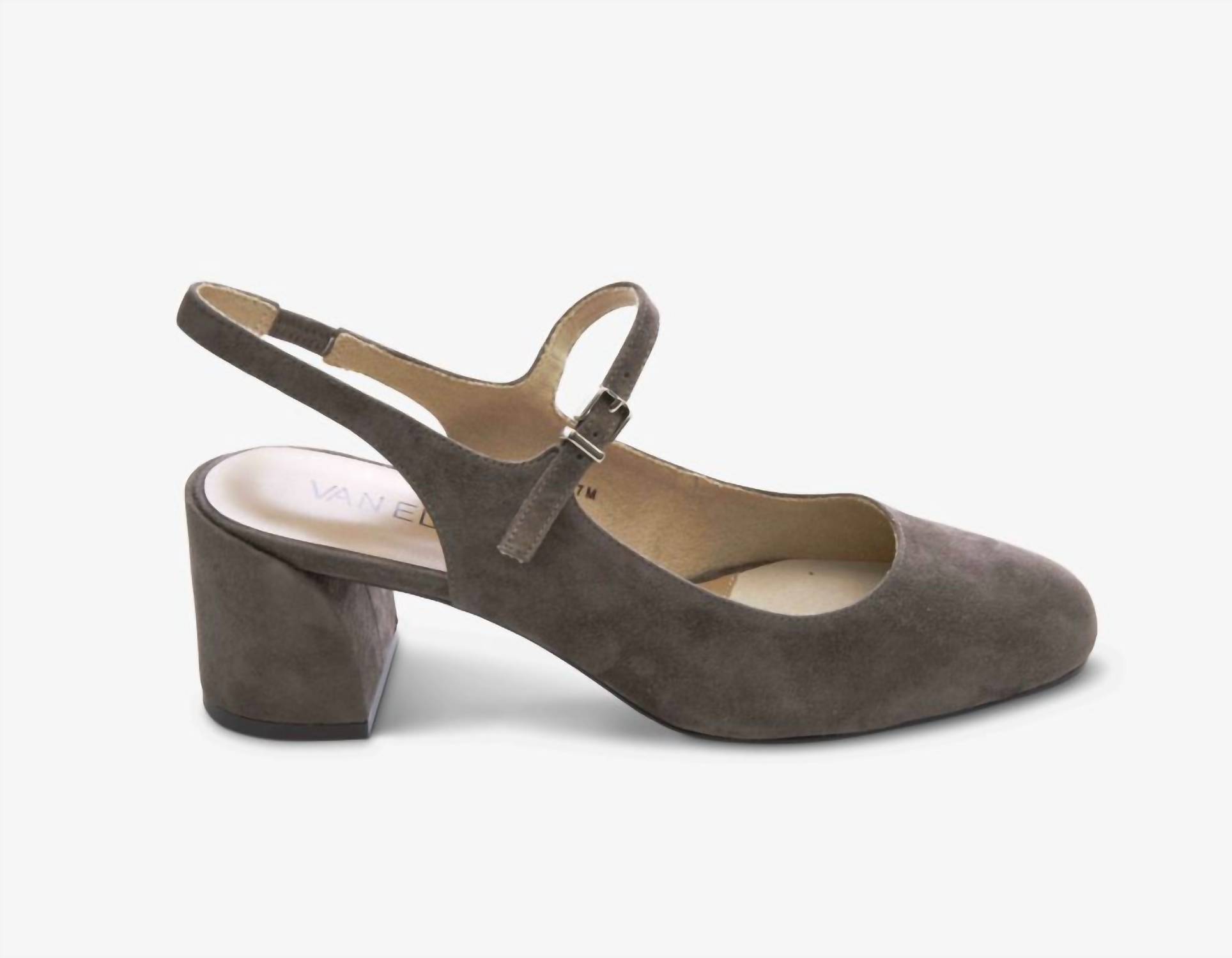 Vaneli Women's Clare Sandal Dark Taupe Suede