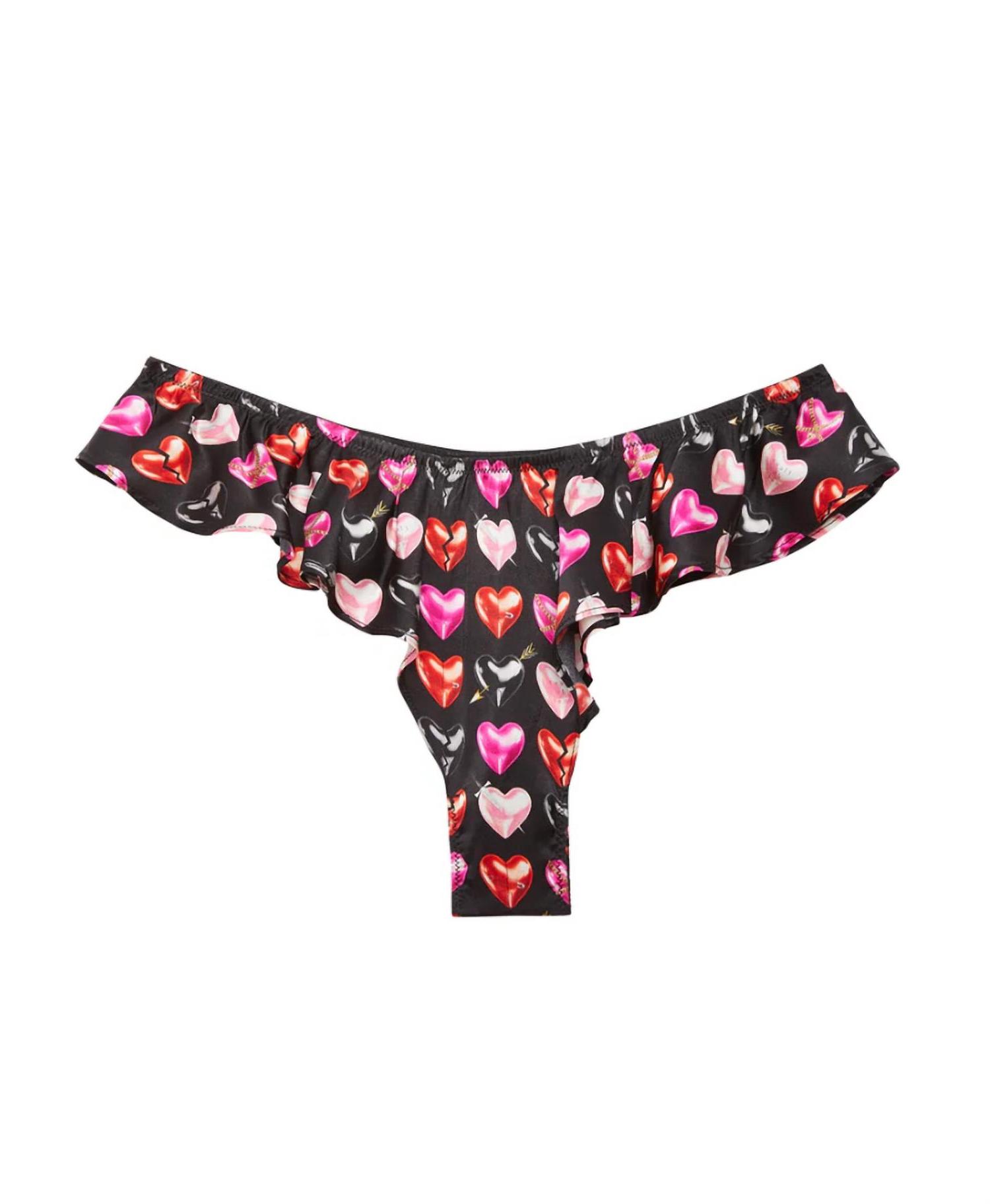 Fleur Du Mal luxe flutter underwear Heartbreaker Print - Picture 4 of 7