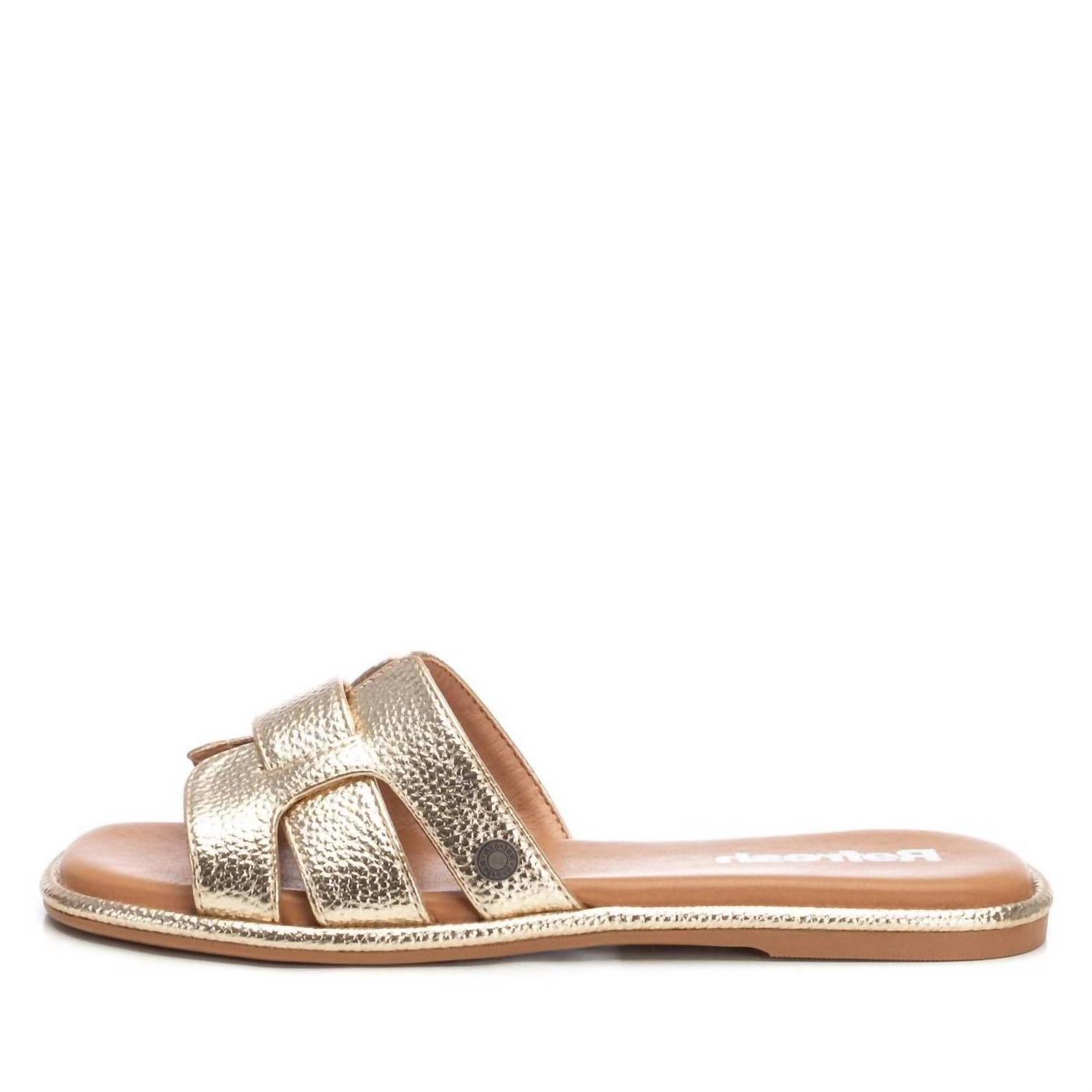 Xti Women's Casual Sandals Gold - Picture 2 of 16