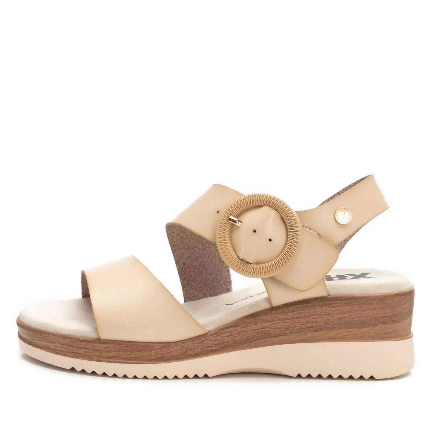 Xti Women's Wedge Sandals Beige - Picture 3 of 31