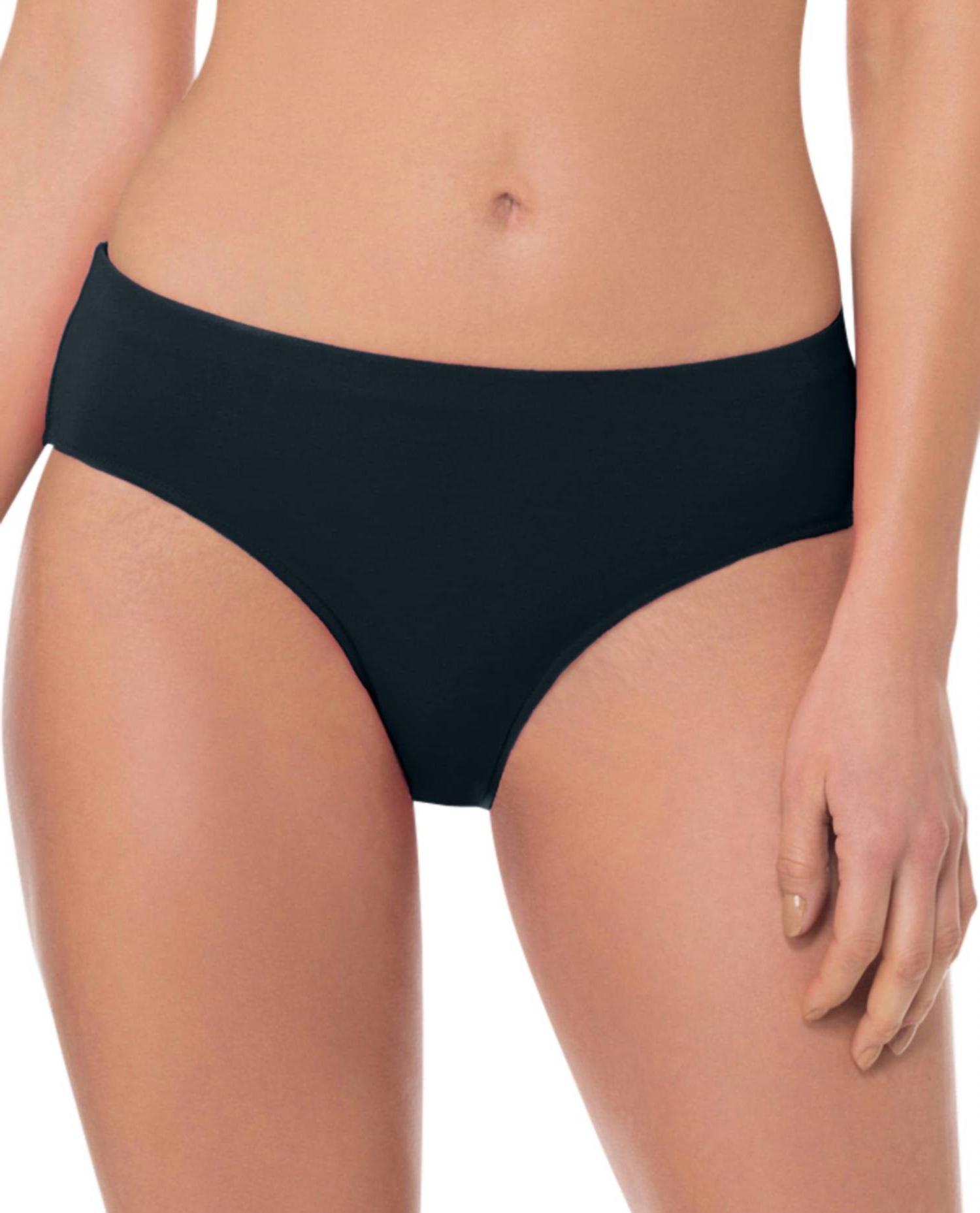 Profile By Gottex Full Brief Swim Bottom Tutti Frutti Black - Picture 2 of 7