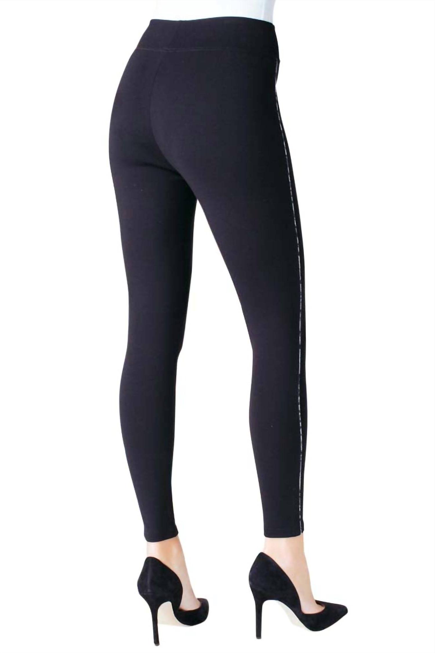 Kensie combo snakeskin leggings BLACK - Picture 3 of 7