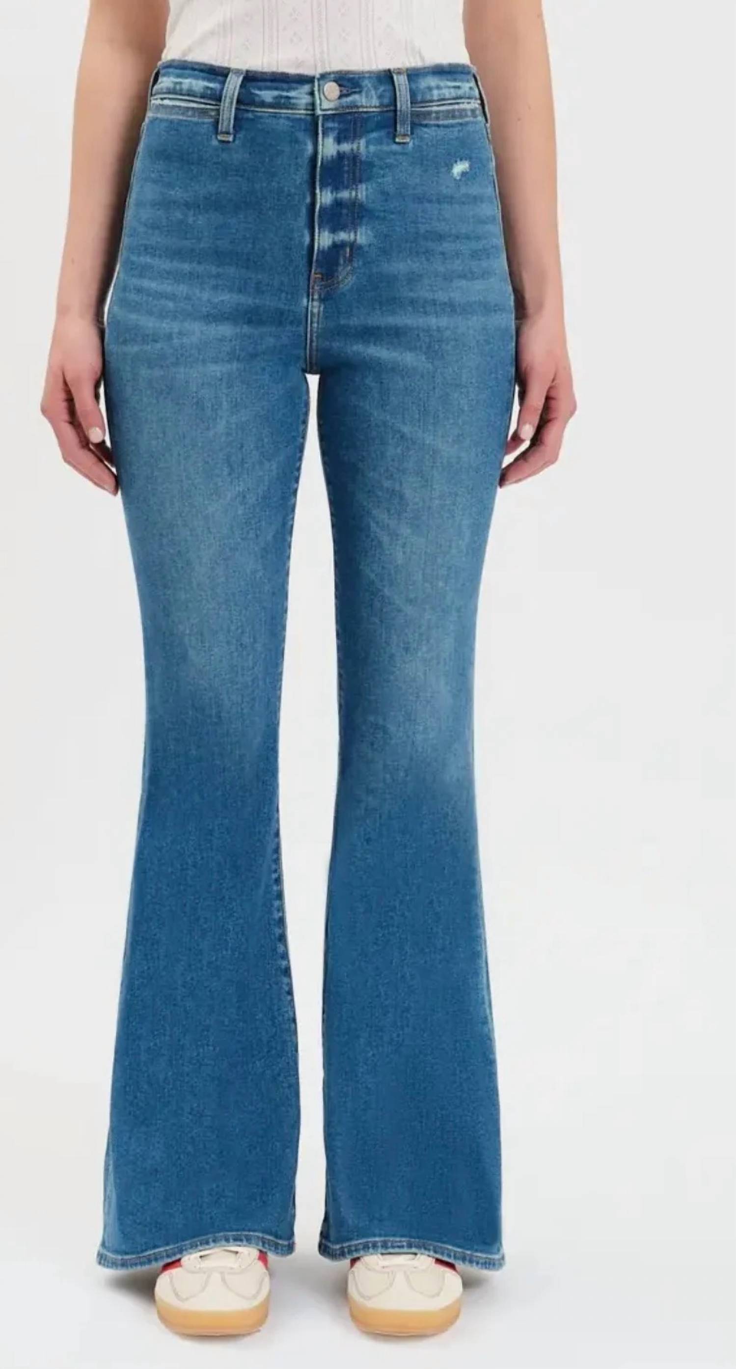 Daze Sunset Flare High Rise Jeans Too Sweet