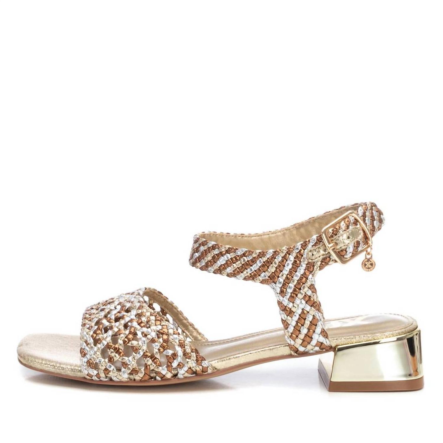 Xti Women's Low Heel Sandals Gold | eBay