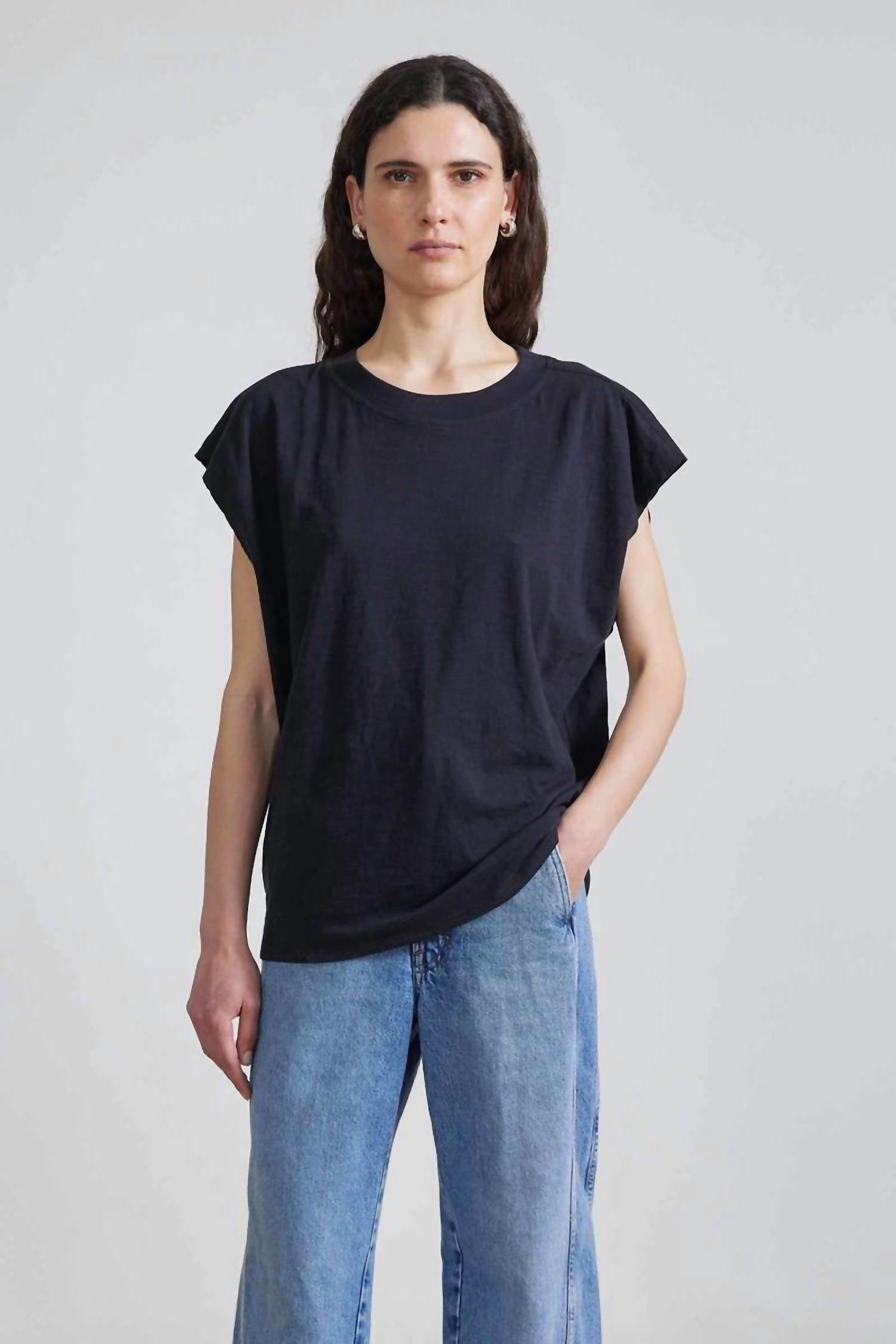 Apiece Apart Fuerza Crewneck Tee Black