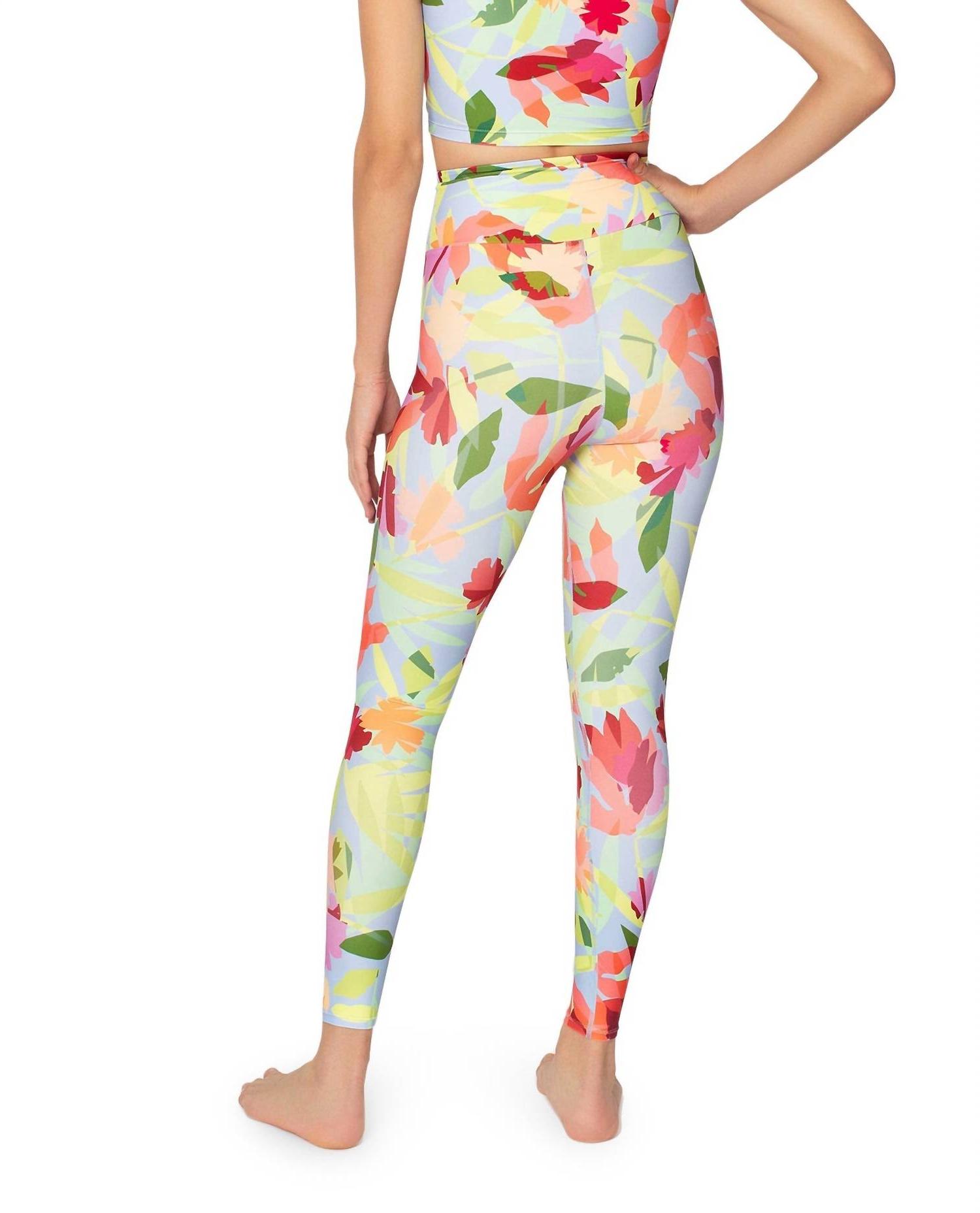 Nicole Miller High Rise Leggings Oasis Light Blue