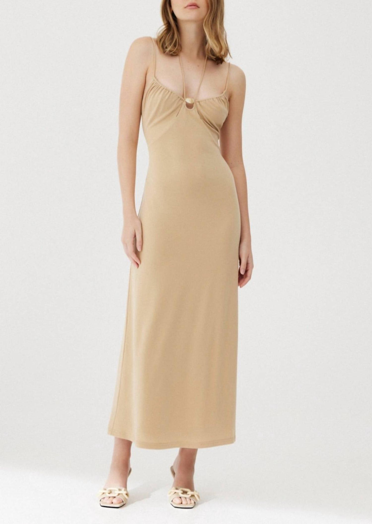 Significant Other Alma Midi Dress Sand
