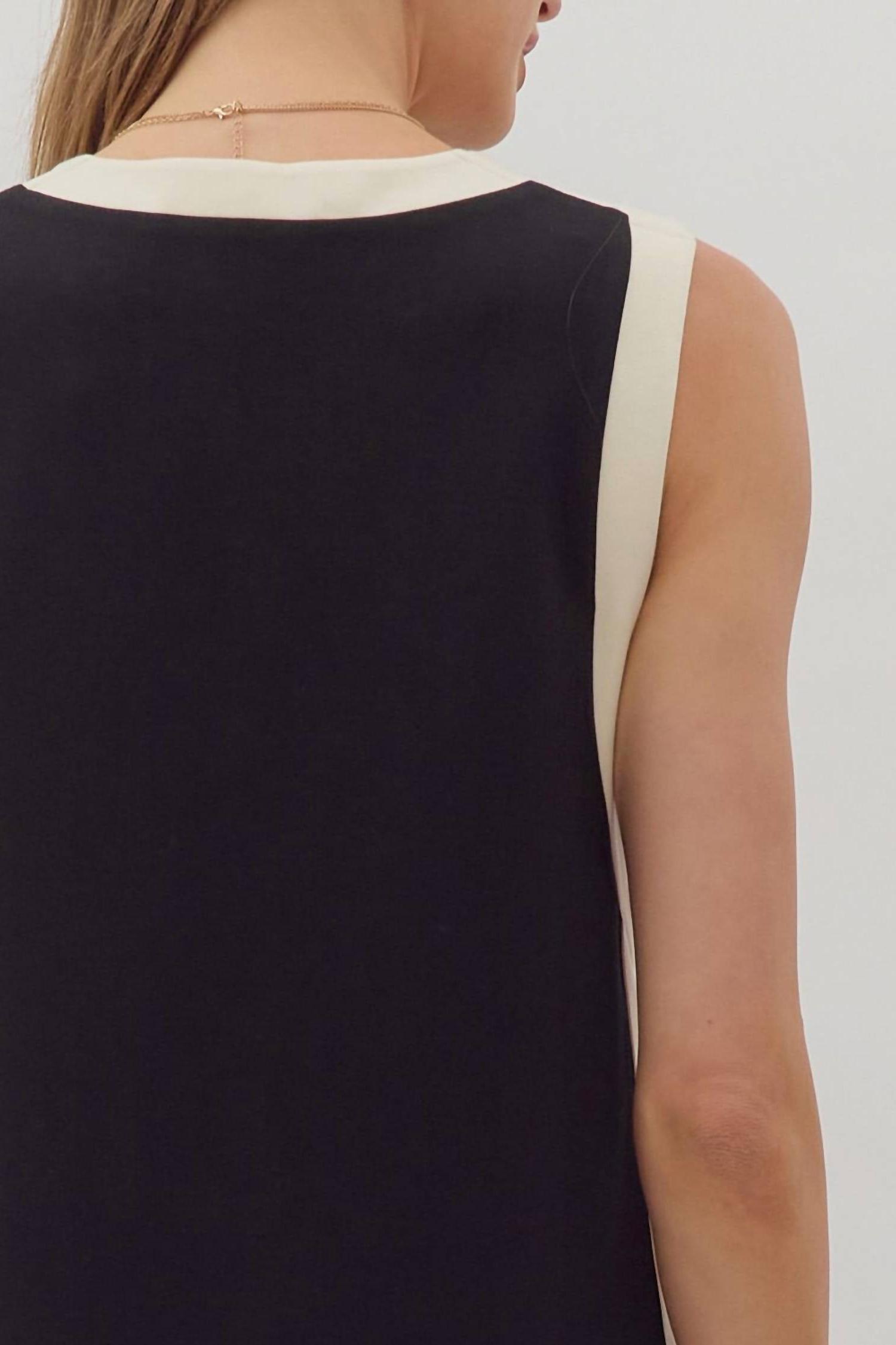 Entro Polly Tank Dress Black - Picture 5 of 11