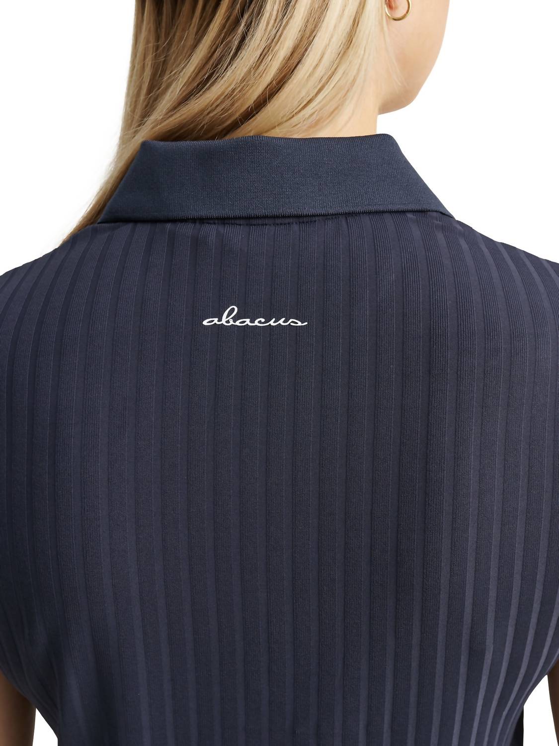 Abacus Sportswear Us Women Pebble Sleeveless Polo Navy - Picture 6 of 31