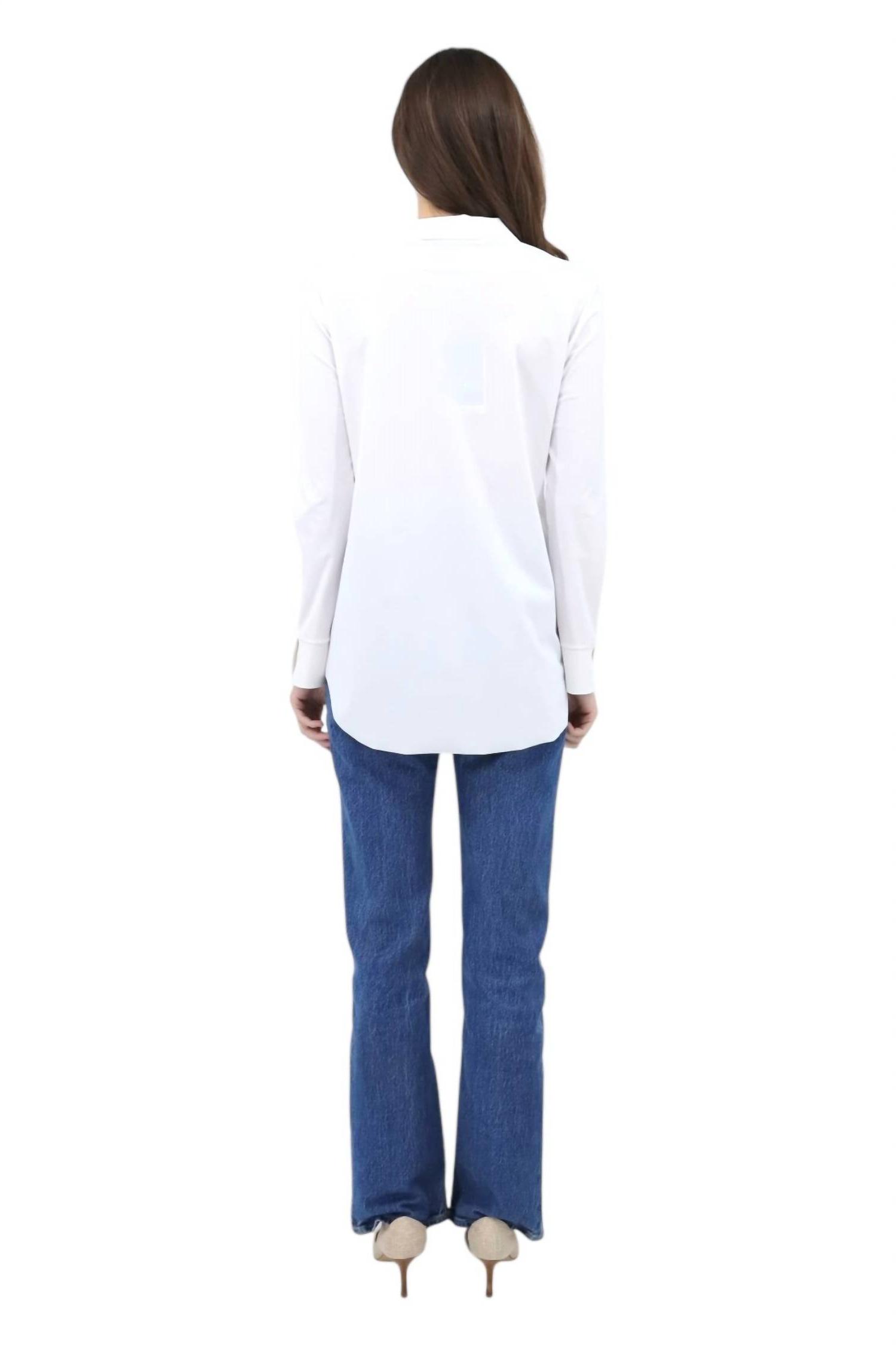 Chiara Boni Katu V-Neck Blouse White - Picture 3 of 7