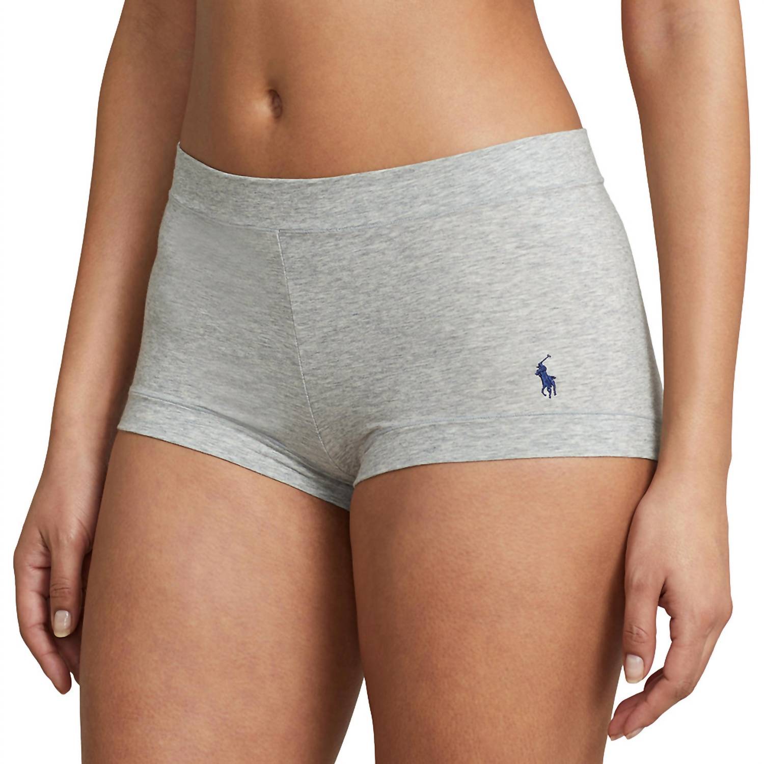 Polo Ralph Lauren Mid Rise Girl Shorts Heather Grey