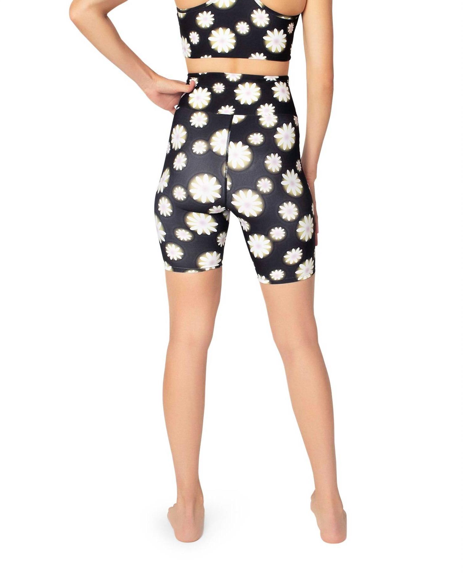 Nicole Miller High Rise Biker Short Hazy Daisy - Picture 3 of 13