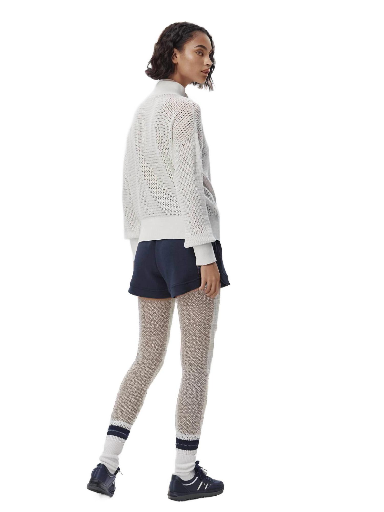 Varley aurora half-zip knit sweater in White - Picture 5 of 6