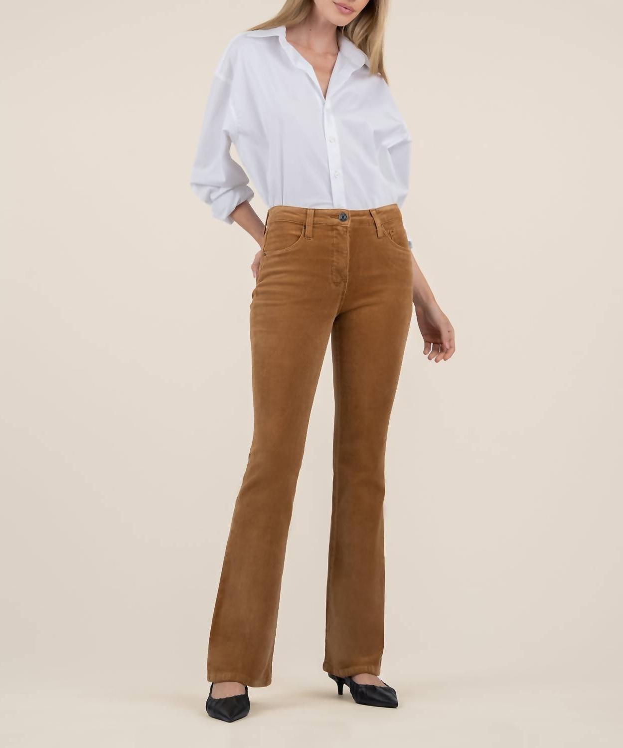 Kut From The Kloth ana corduroy high rise flare Camel - Picture 2 of 11