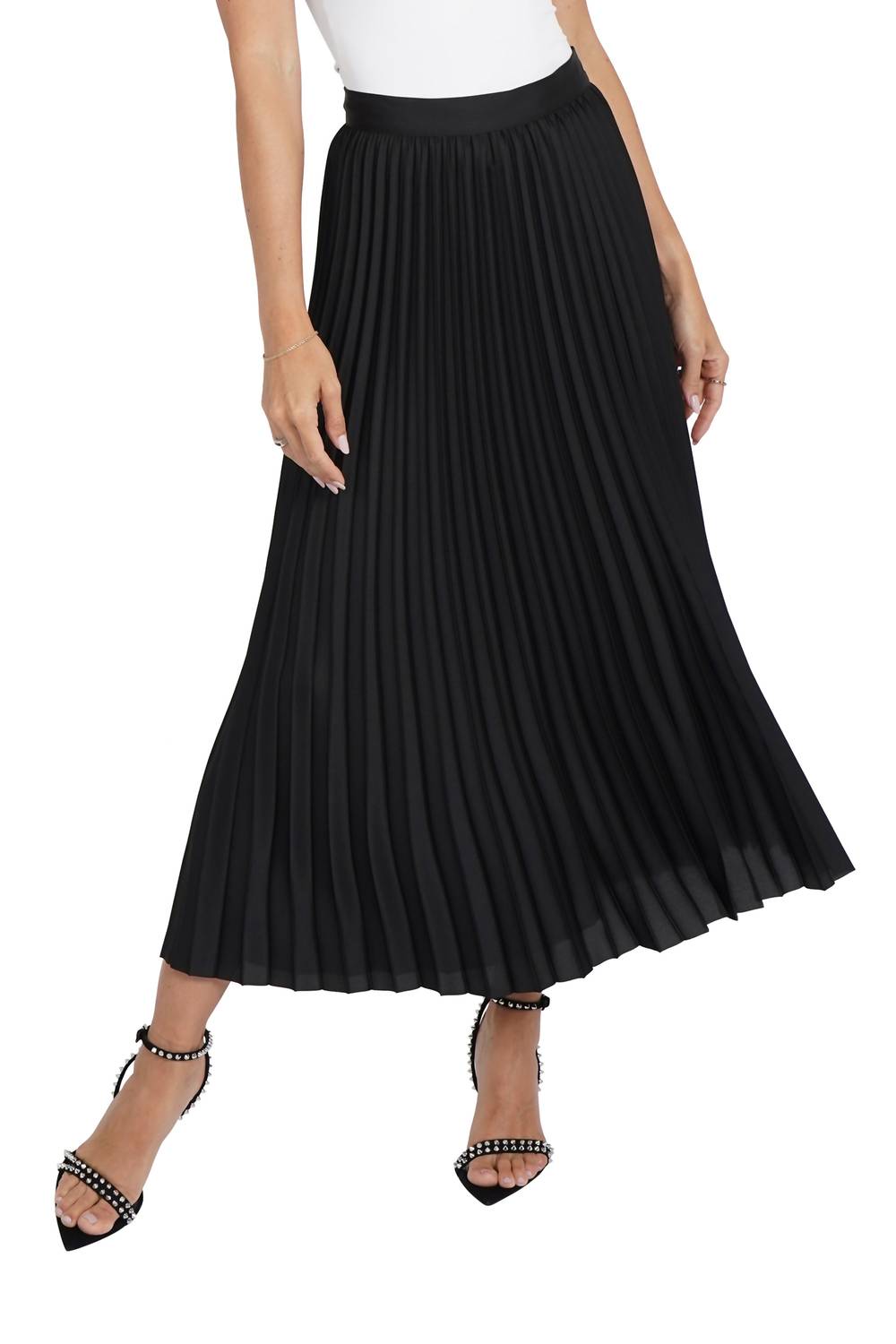 Love Token Nessa Pleated Skirt Black