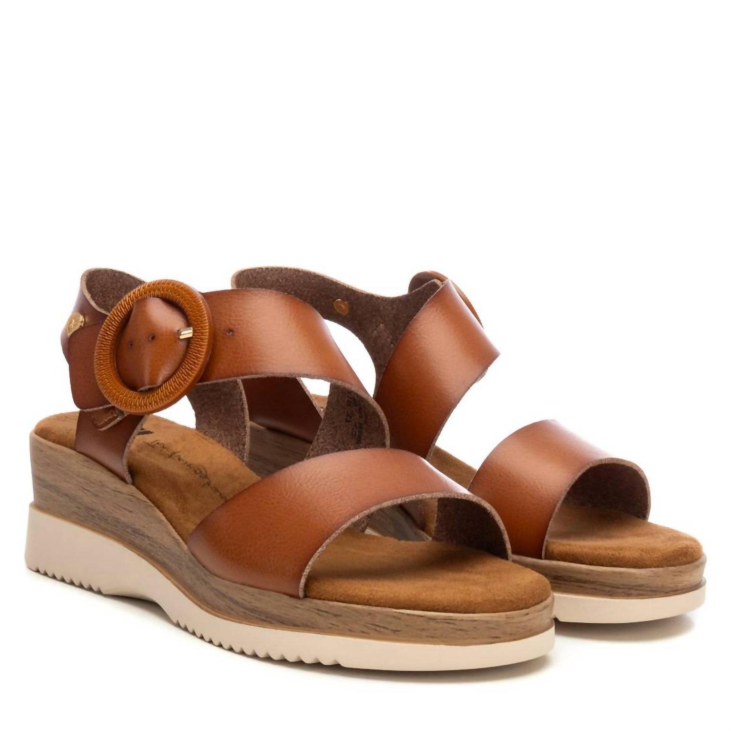 Xti Women's Wedge Sandals Camel - Picture 5 of 21