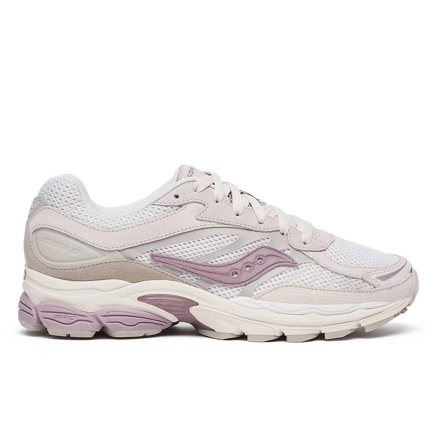 Saucony Unisex Progrid Omni 9 Shoes Light Gray/lilac