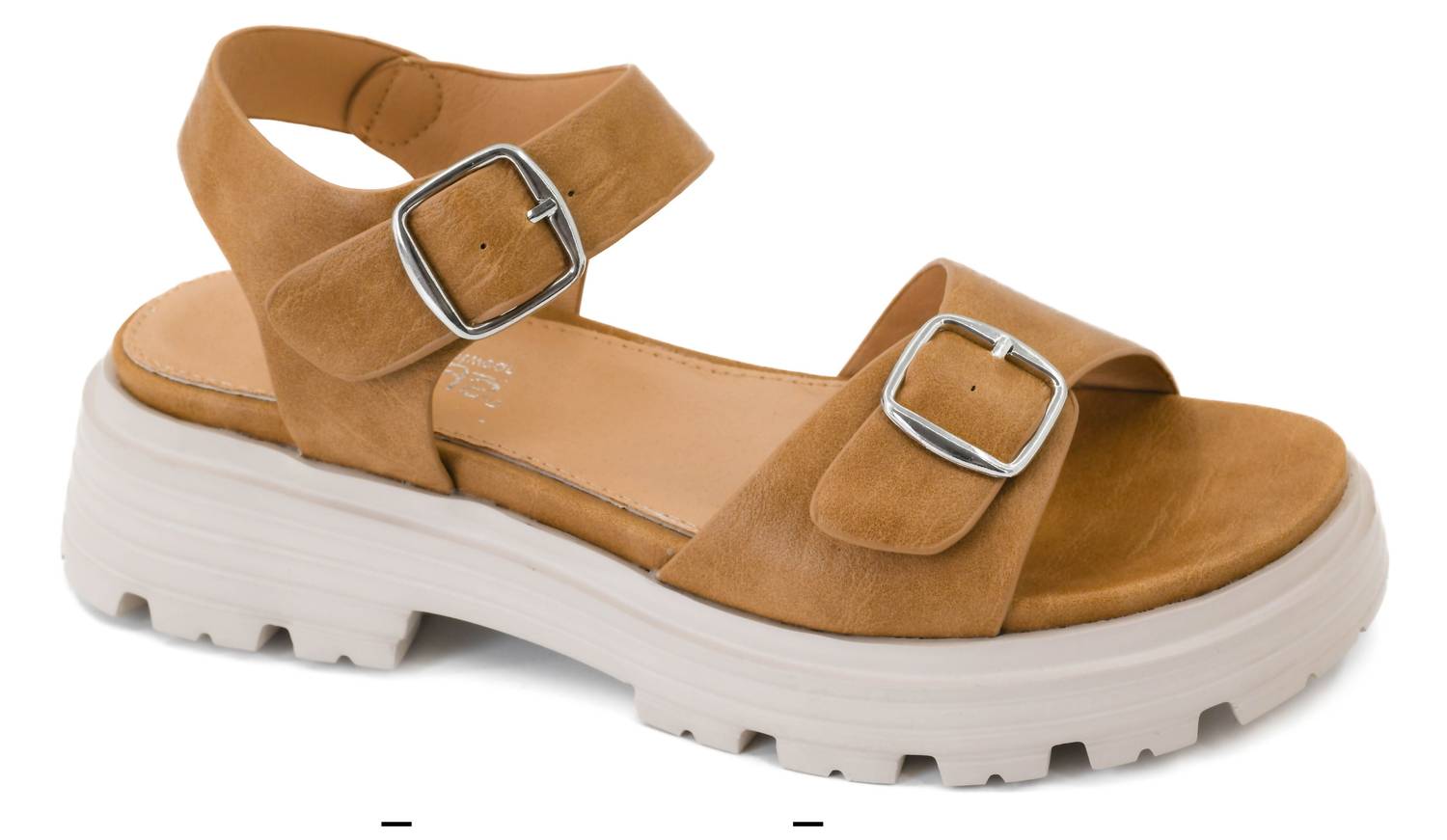 Corkys Footwear Women’s Thats Just Me Buckle Strap Sandal Caramel