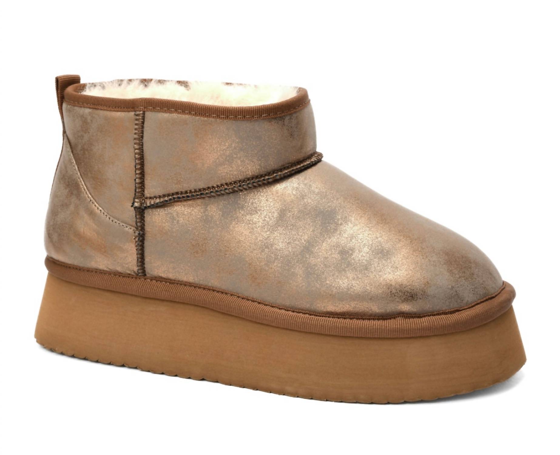 Corkys Footwear Women’s Room Service Shoes Washed Bronze Metallic