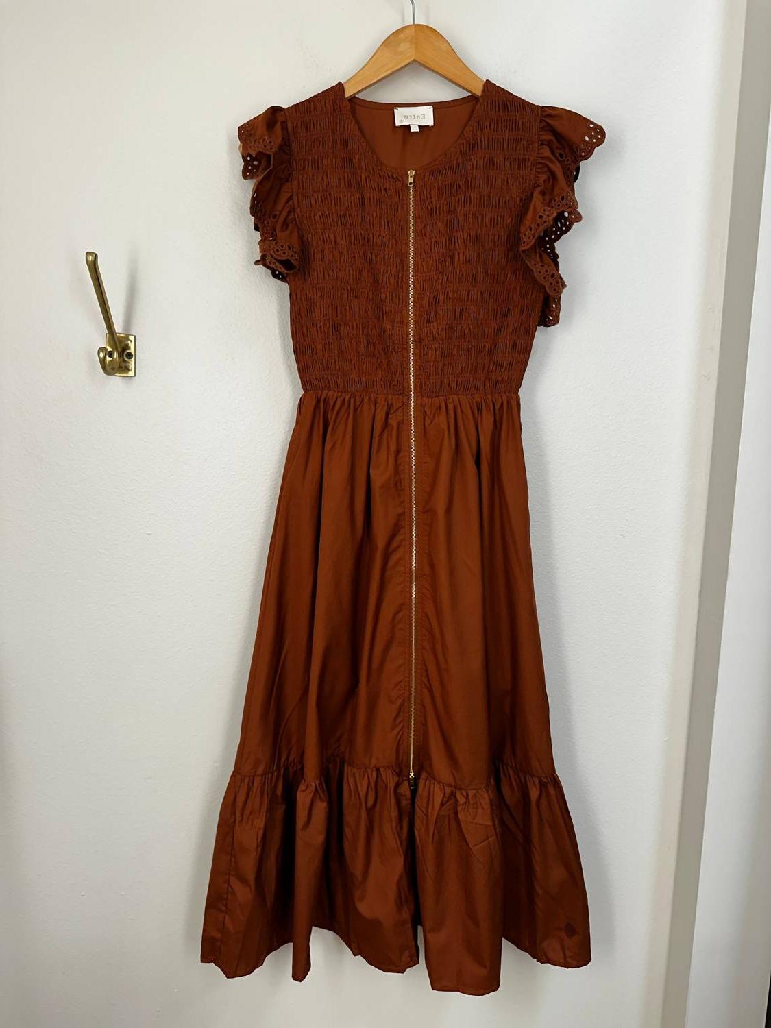 green emerald velvet dress Harvest Stripes Caramel Maxi Dress