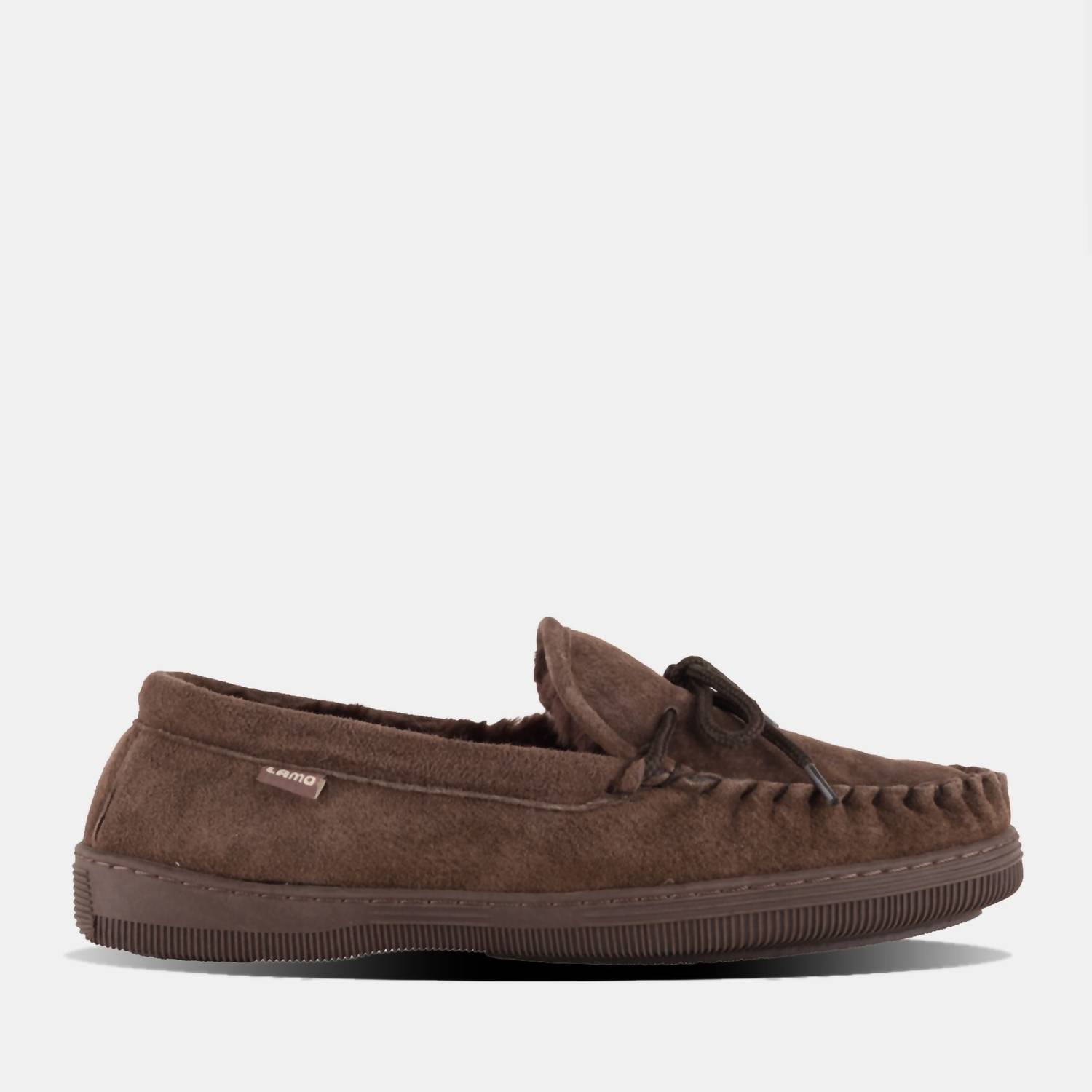 Lamo Men's Moccasin Slipper Chocolate
