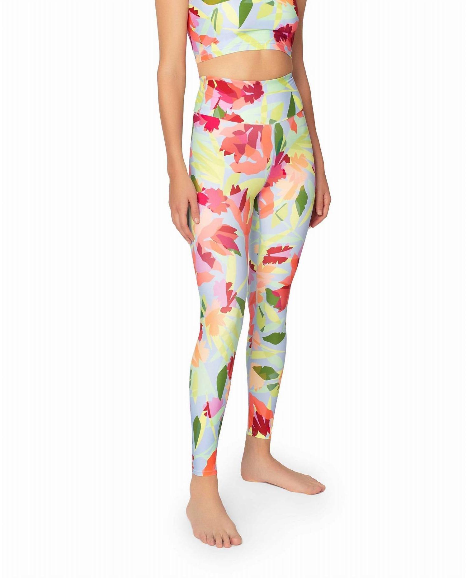 Nicole Miller High Rise Leggings Oasis Light Blue