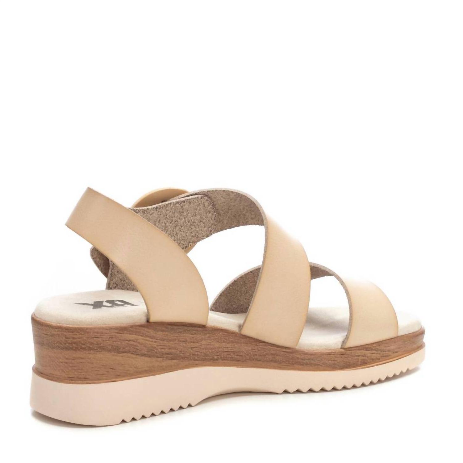 Xti Women's Wedge Sandals Beige - Picture 4 of 31