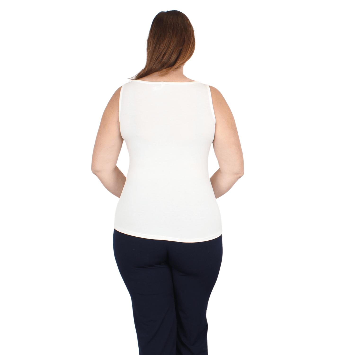 Untersommer Natural Compact U-Boot Neck Tank Soft White - Bild 3 von 17