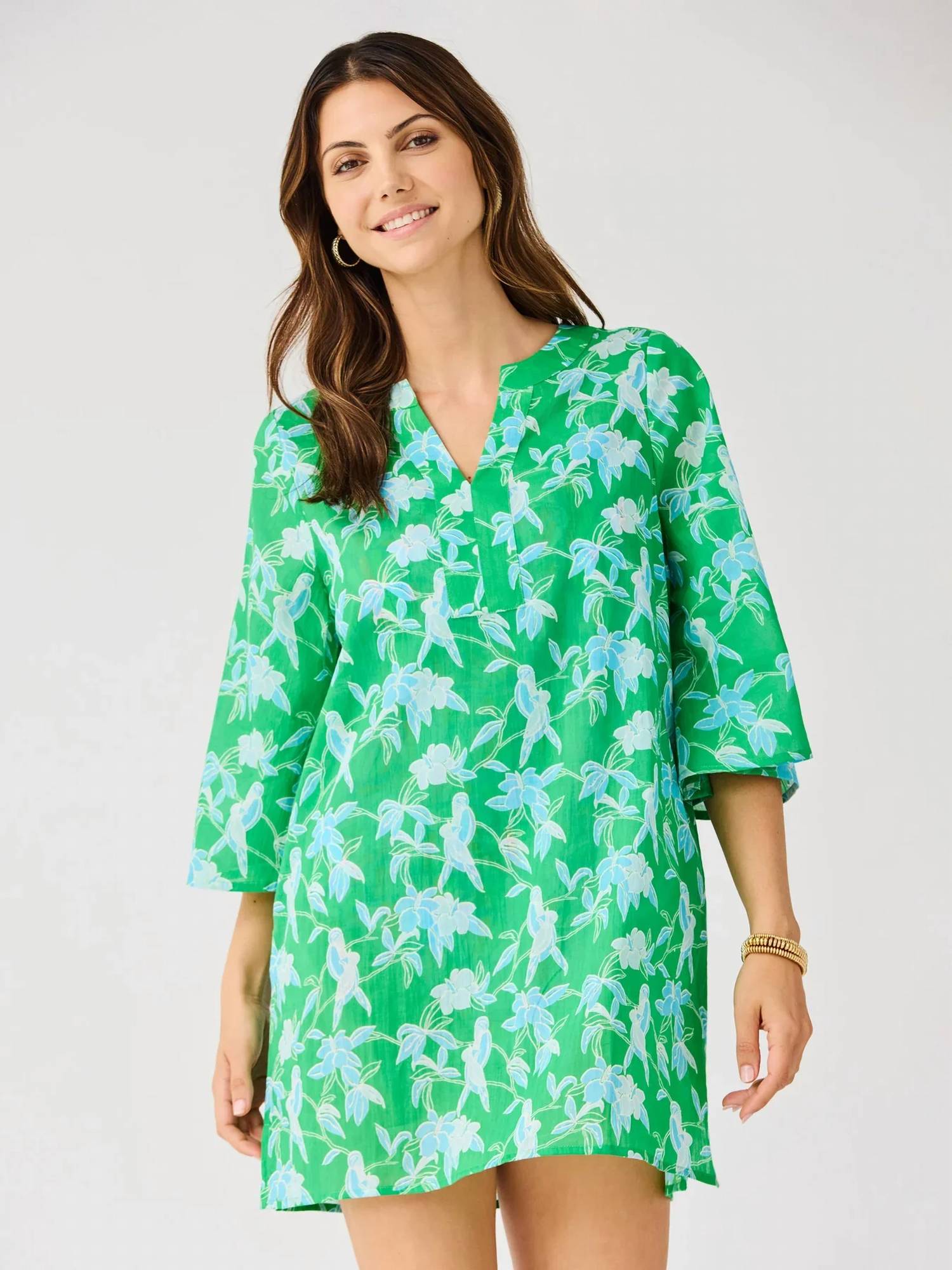 Mary Square Elizabeth Beach Dress Tiki Tropics