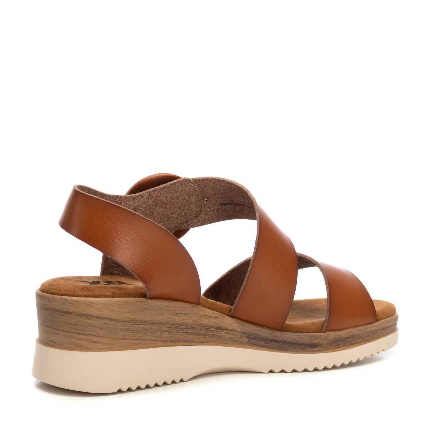 Xti Women's Wedge Sandals Camel - Picture 4 of 21