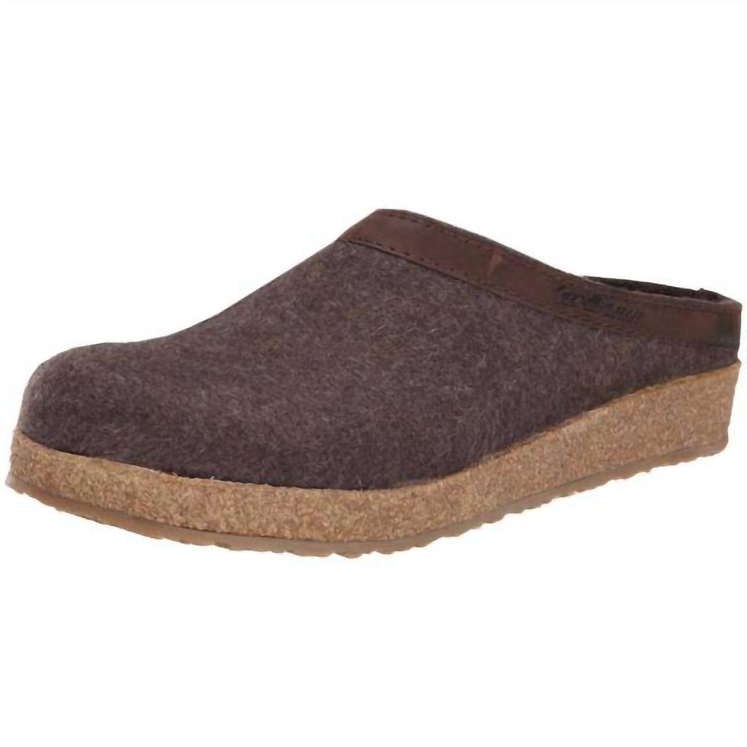 Haflinger Women's Gzl42 Grizzly Clog Smokey Brown