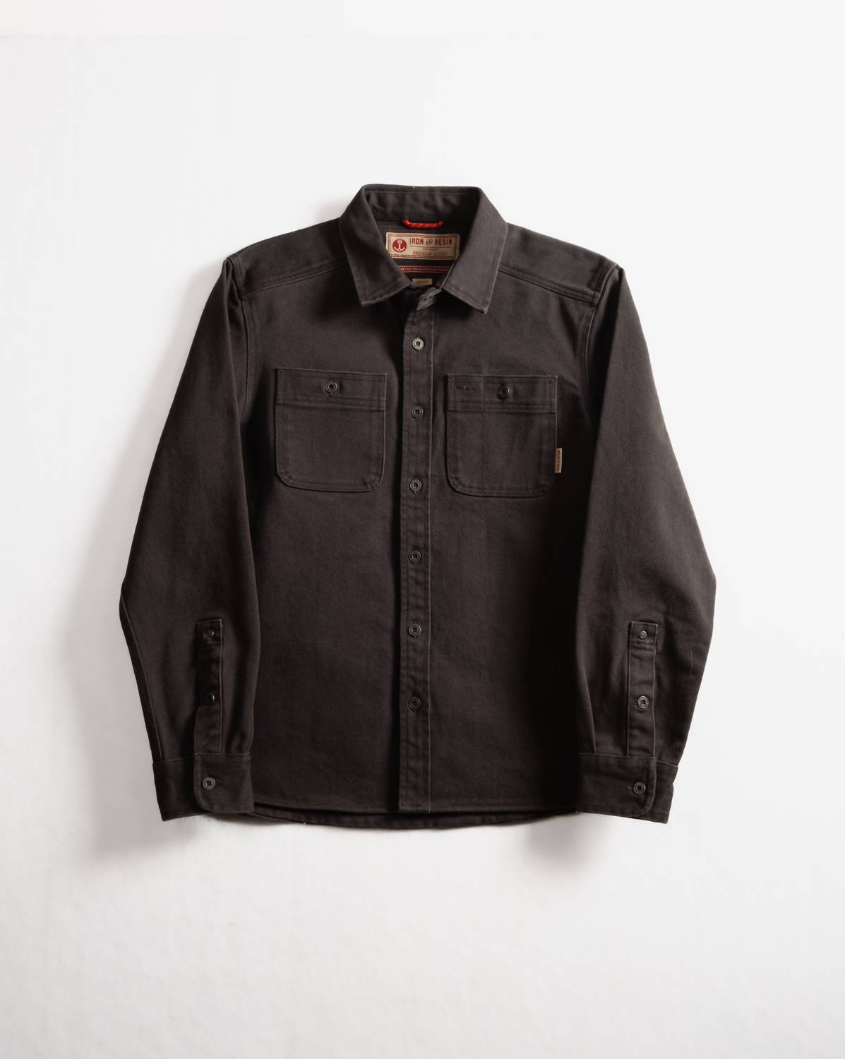 Iron & Resin Men’s Workshop Heavy Twill Shirt Charcoal