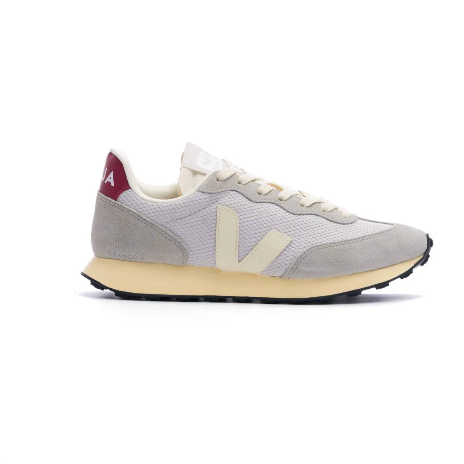 Veja Women's Rio Branco Ii Alveomesh Shoe Light Grey/pierre/marsala