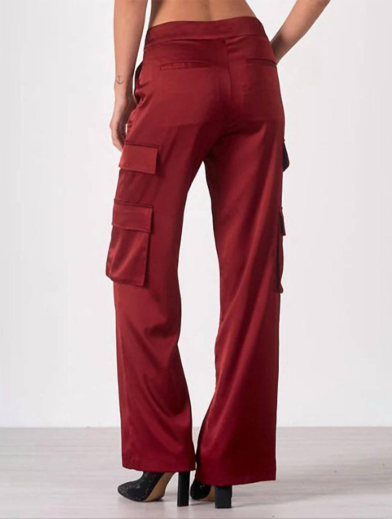 Elan nora amber pants Maroon - Picture 3 of 9
