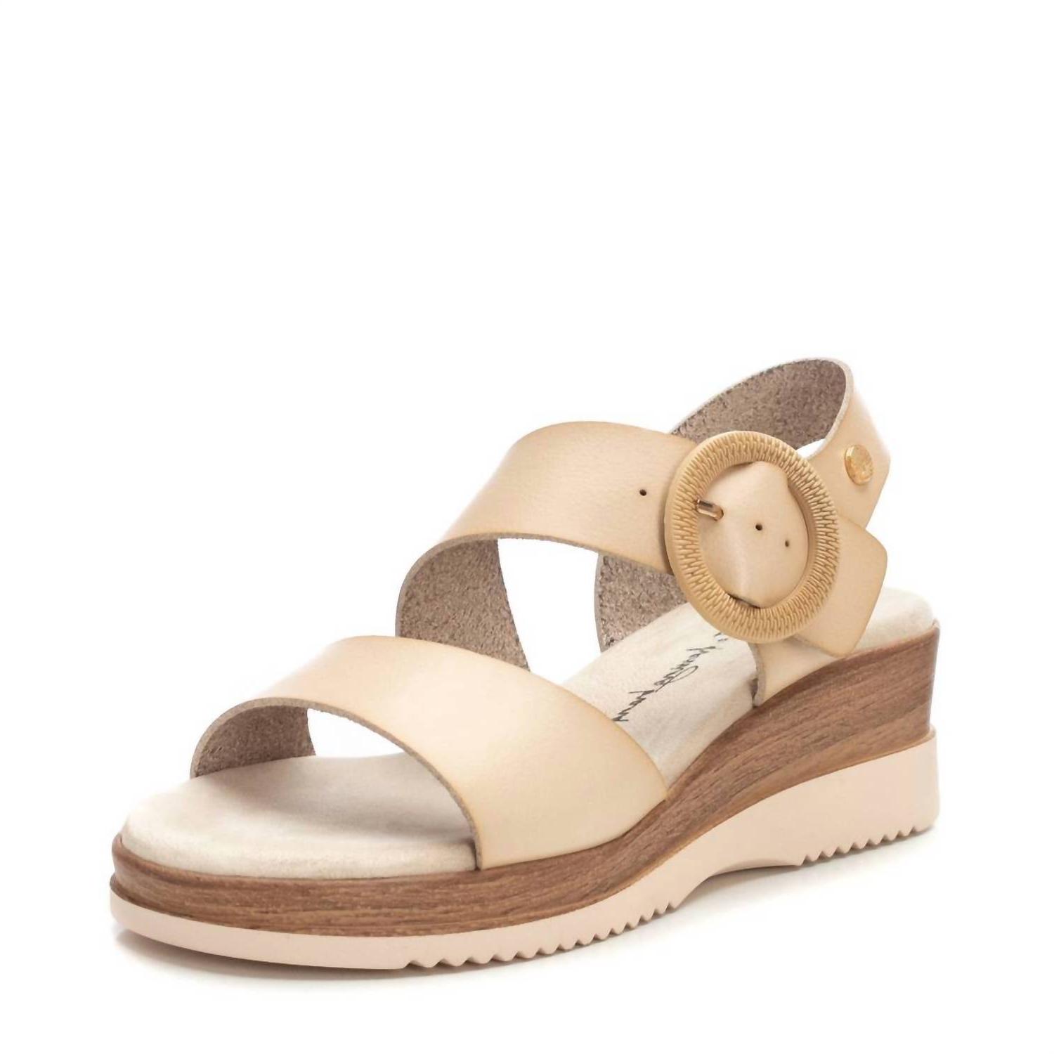 Xti Women's Wedge Sandals Beige - Picture 2 of 31