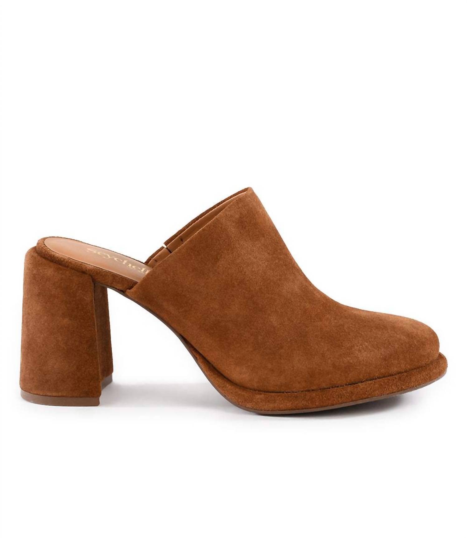 Seychelles Women's Honor Suede High Heel Clogs Brown