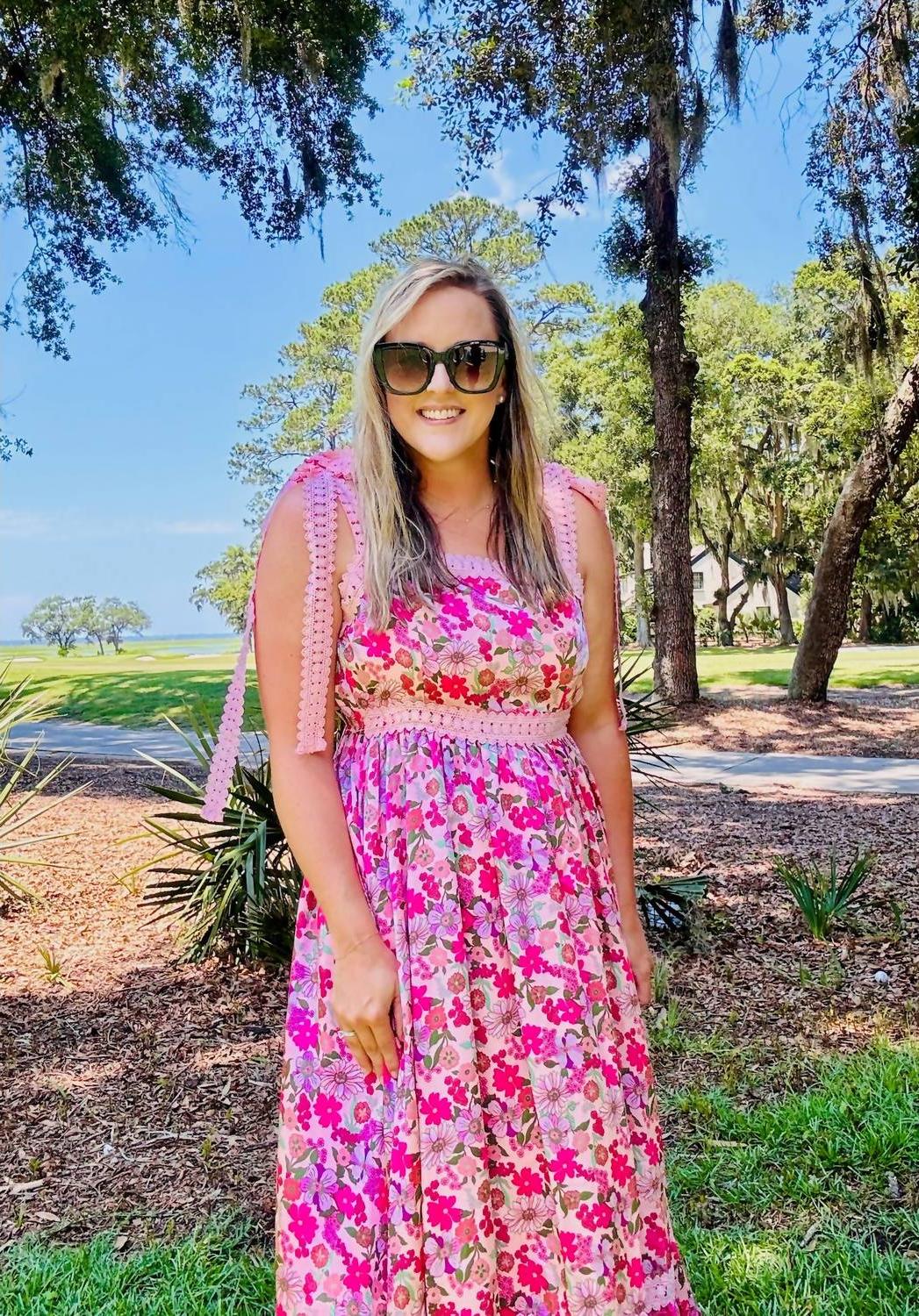 So Me May Floral Maxi Dress Pink - Picture 4 of 7