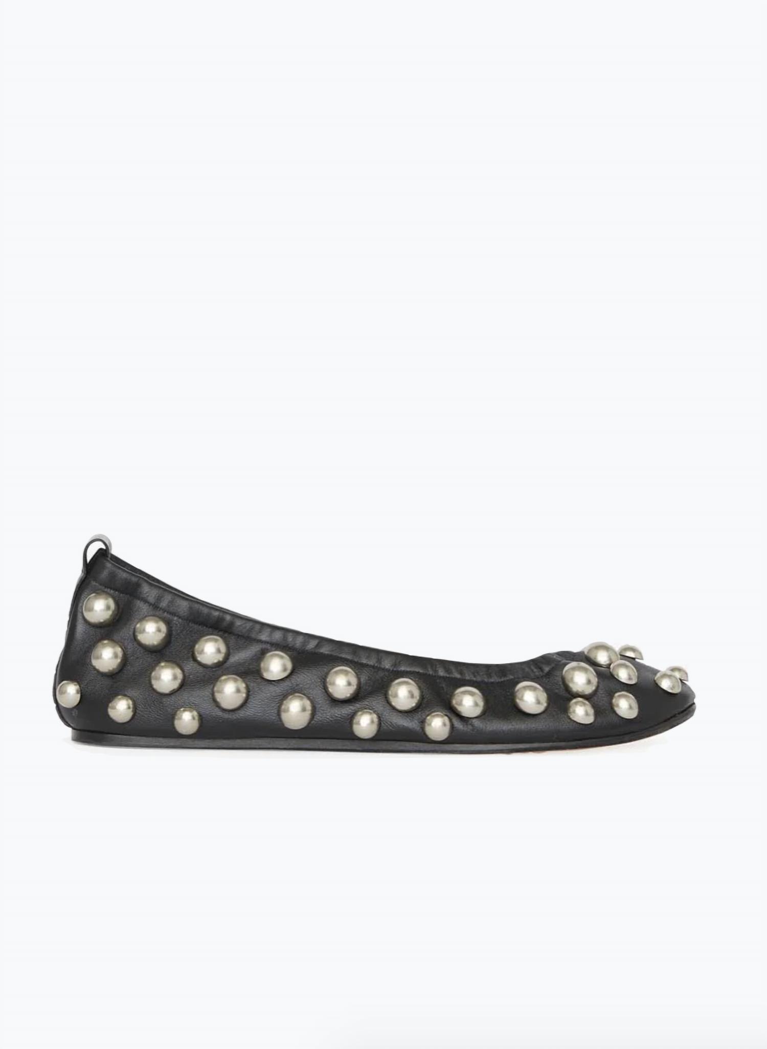 Isabel Marant Women's Belna Studded Ballet Flats Black