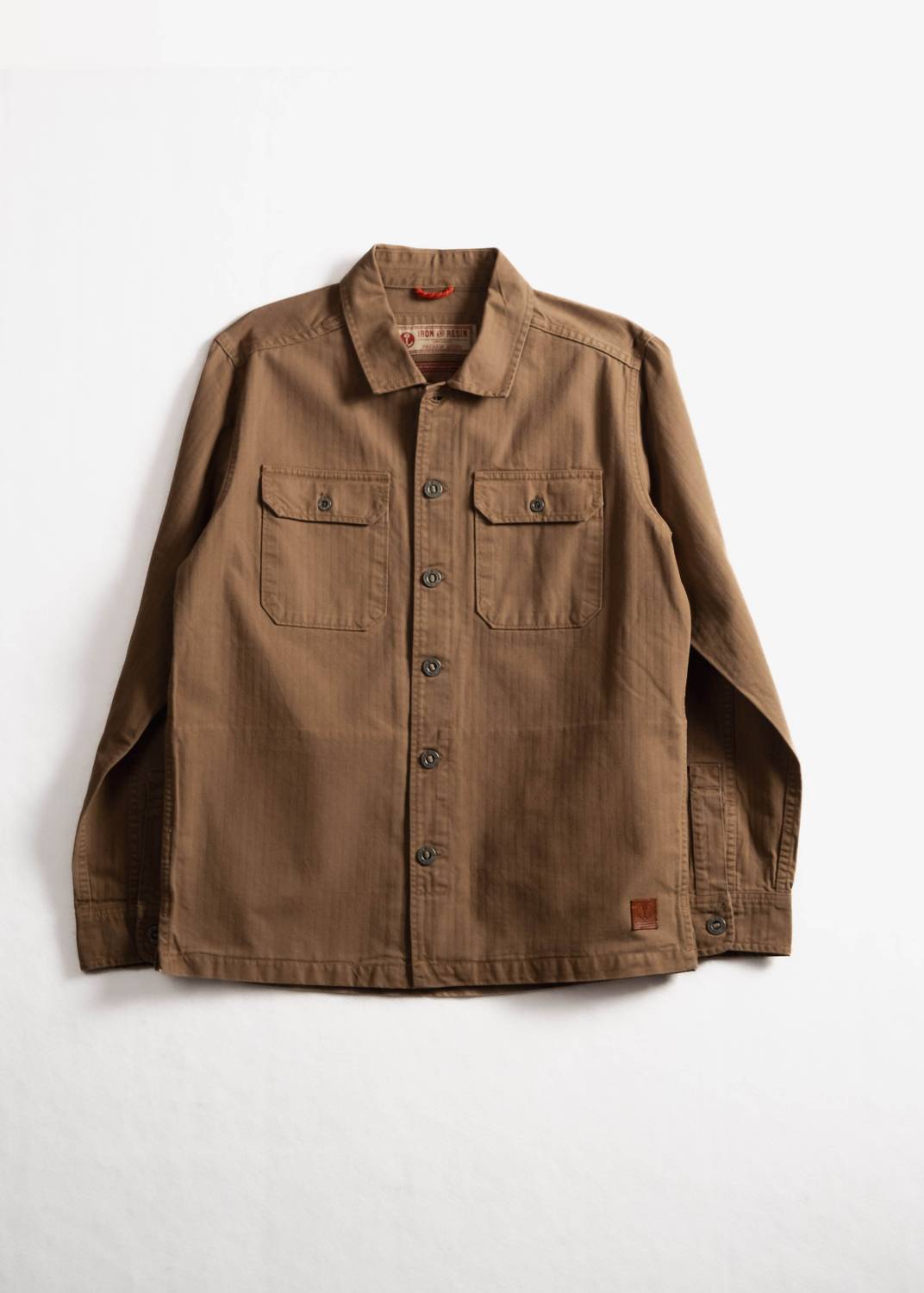 Iron & Resin Men’s Deadstock Overshirt Khaki