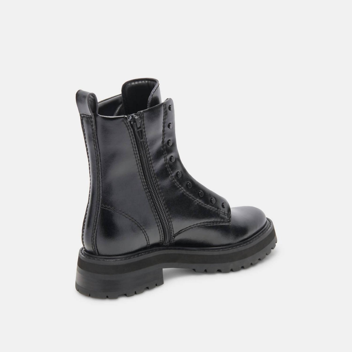 Dolce Vita Women's Ranier Crinkle Patent Boot Midnight - Picture 5 of 26