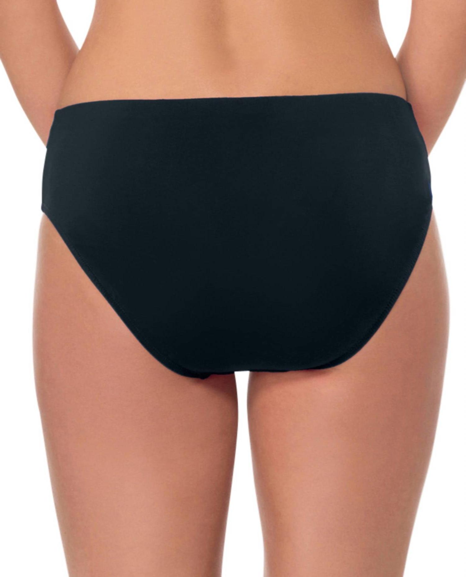 Profile By Gottex Full Brief Swim Bottom Tutti Frutti Black - Picture 3 of 7