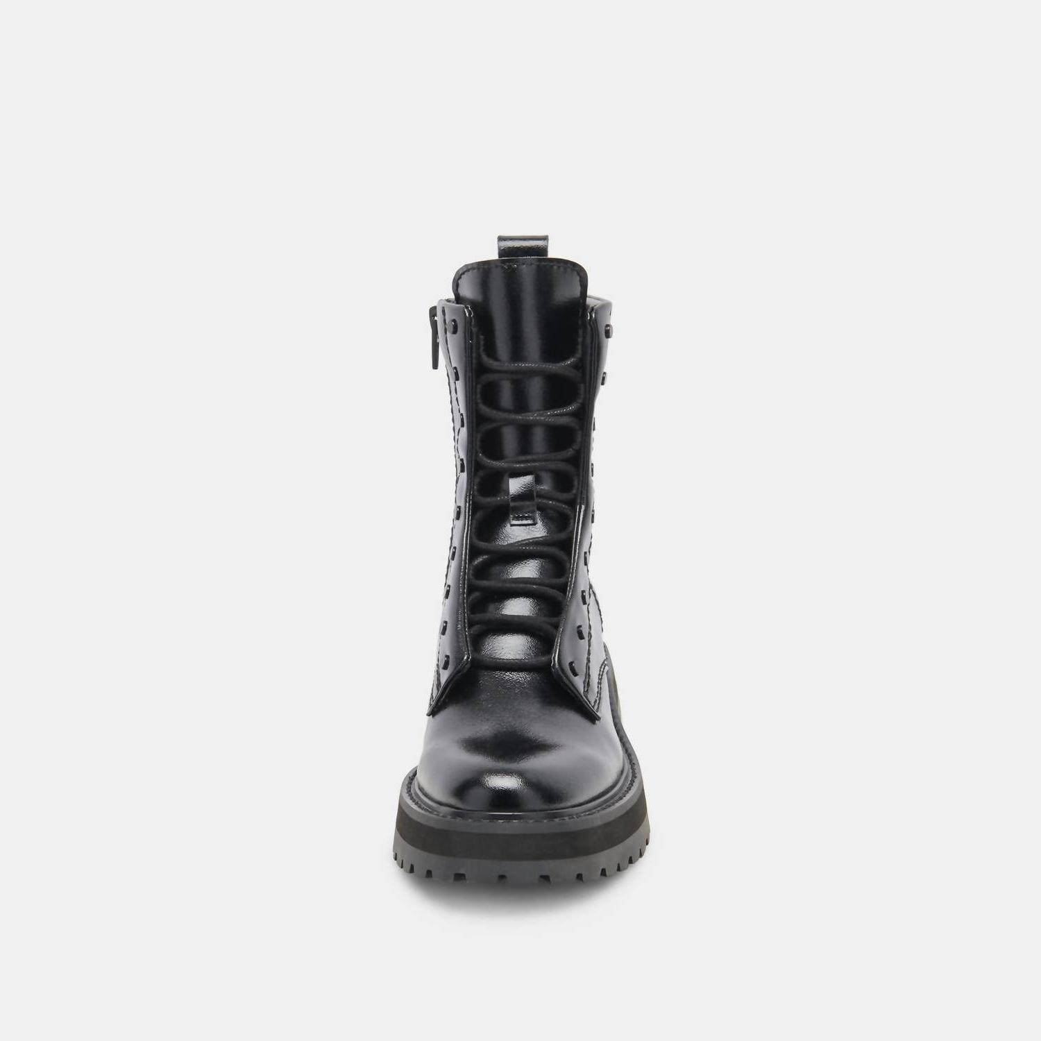 Dolce Vita Women's Ranier Crinkle Patent Boot Midnight - Picture 6 of 26