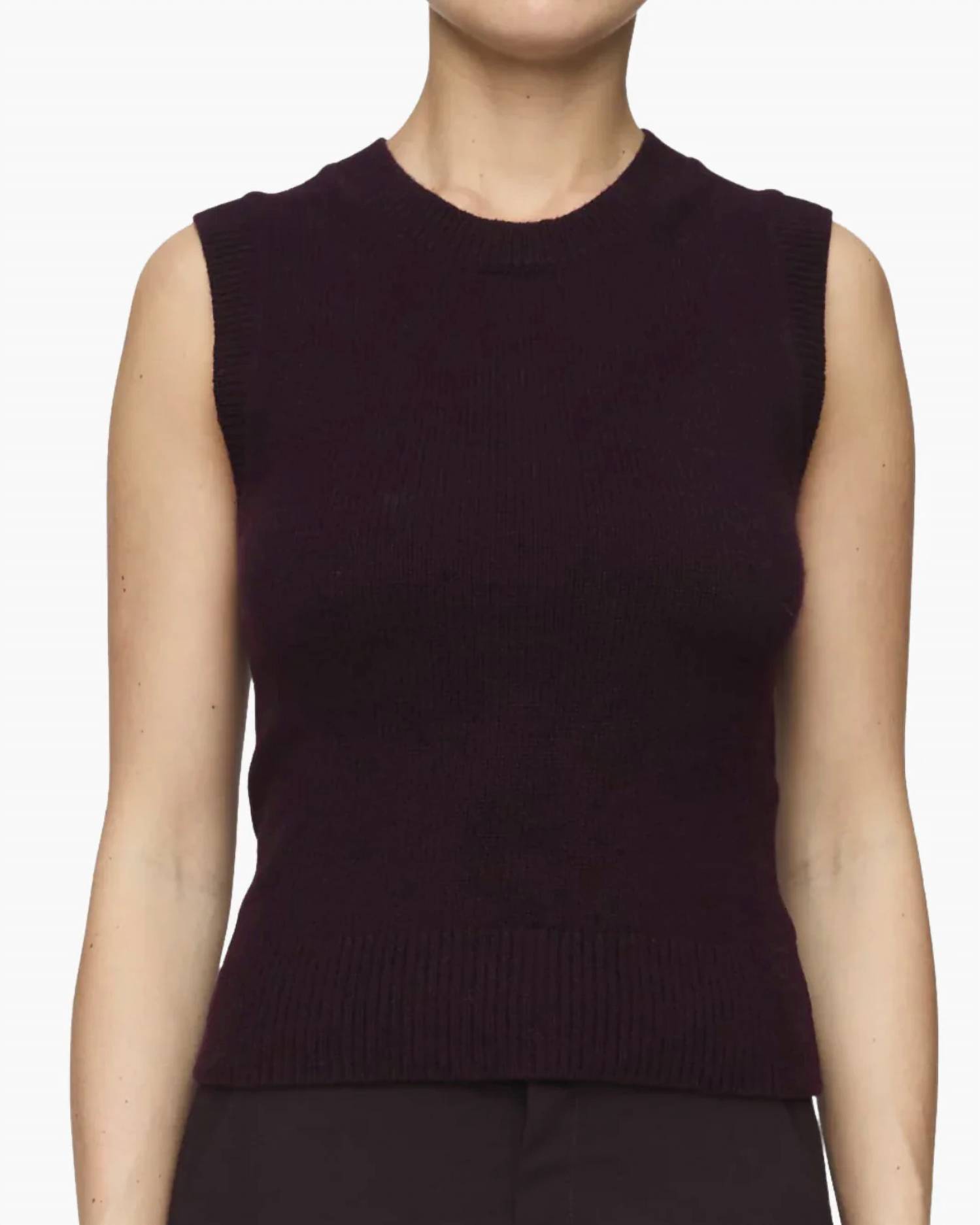 A.l.c. Ian Cashmere Top Deep Plum